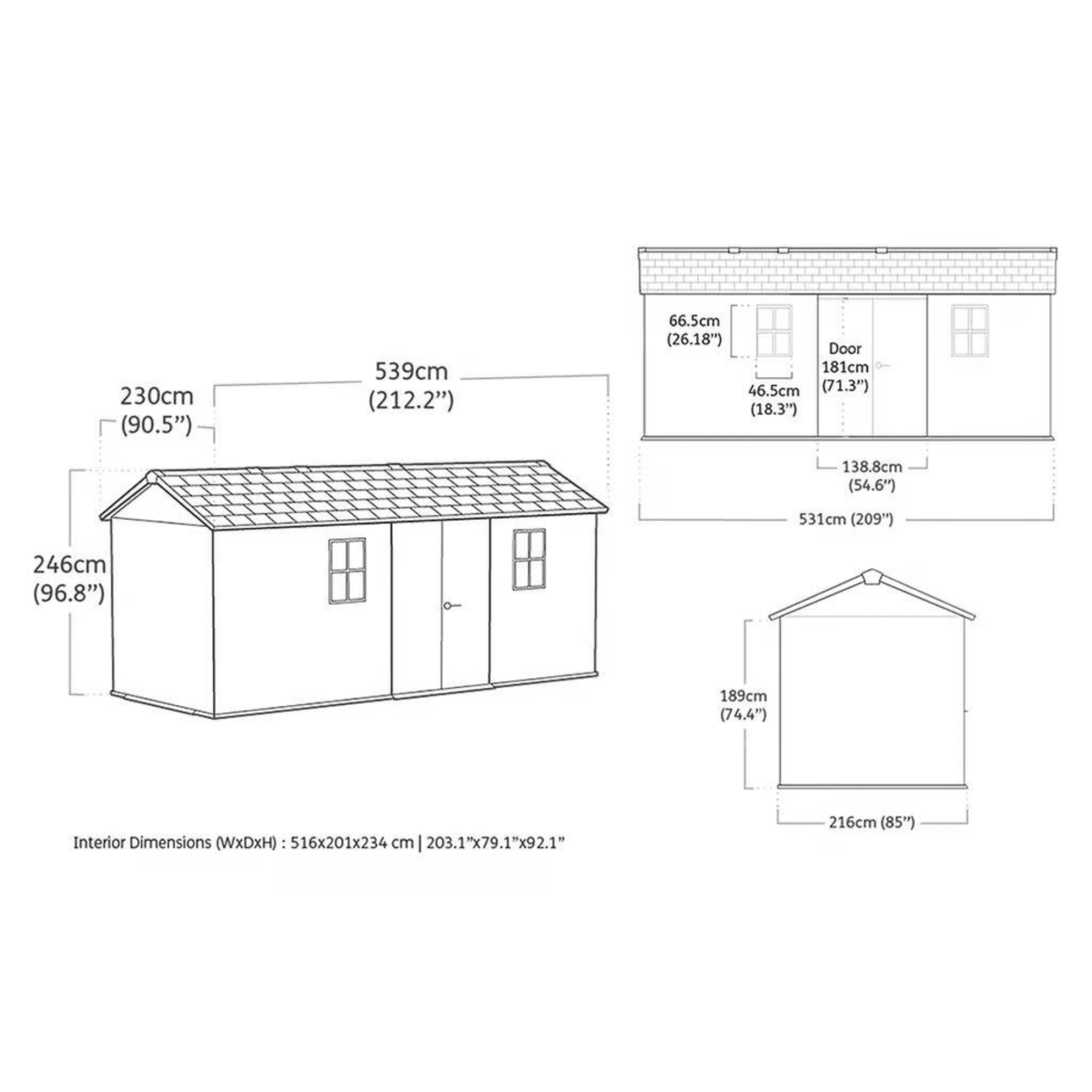 Casetta da giardino "Nido Plus 7517/1775" evotech marrone con doppia opzione di montaggio - MondoViro