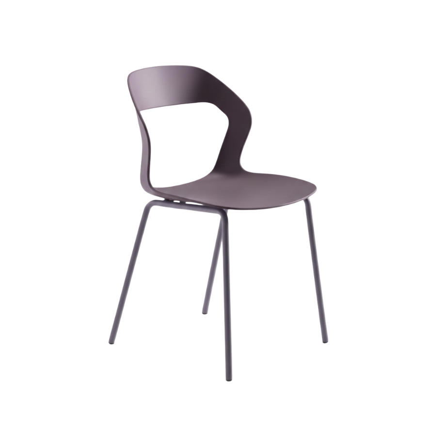 Set di sedie impilabili "Prisma" in polipropilene cm 54x51 87h