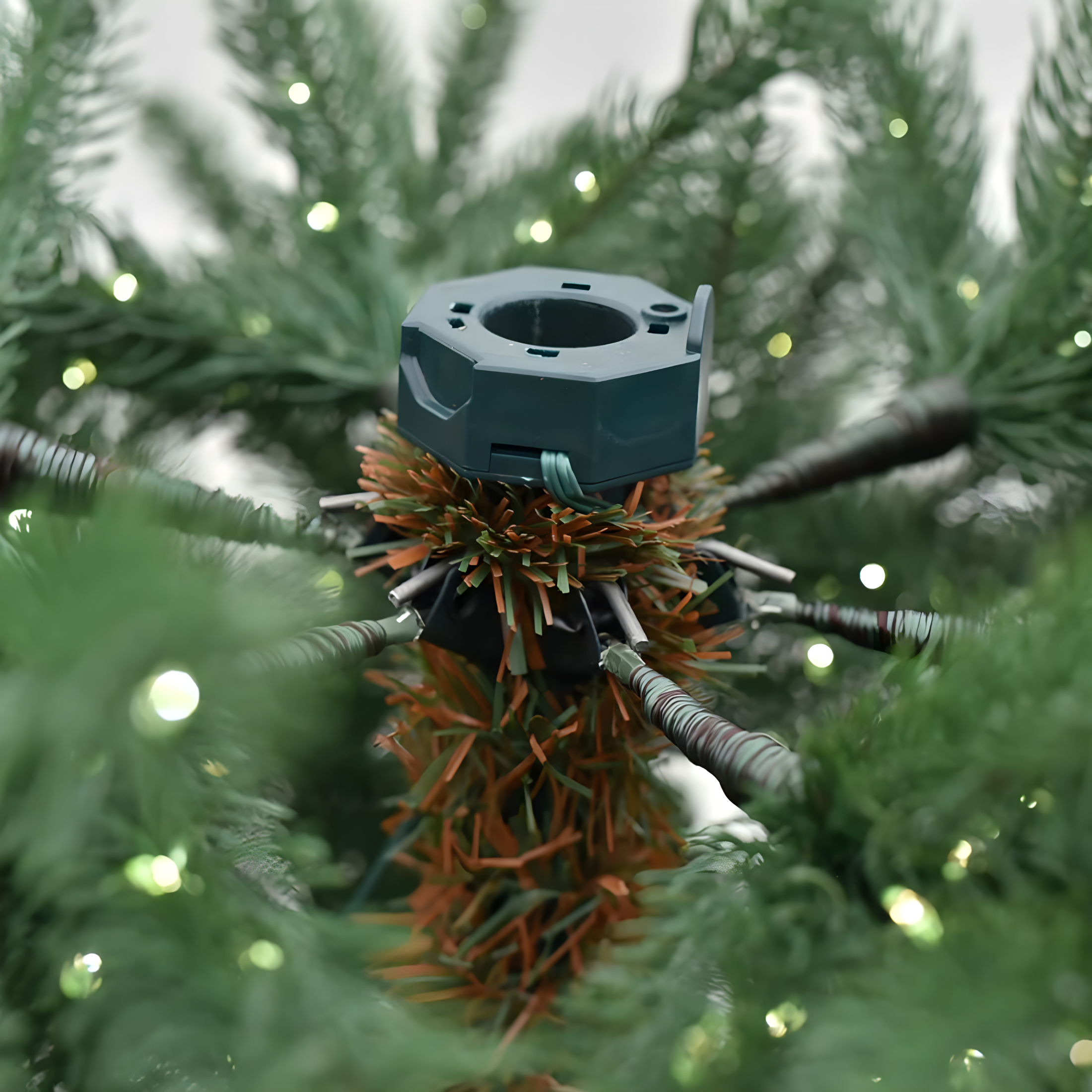 Albero di Natale "Power" con micro led incorporati 100 % PE effetto real touch