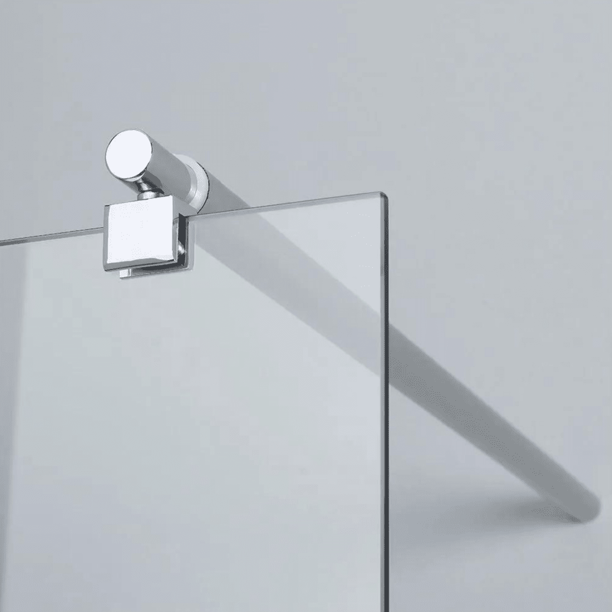 Parete doccia fissa "Walk - In" box bagno moderno in cristallo temperato h 190 cm - MondoViro