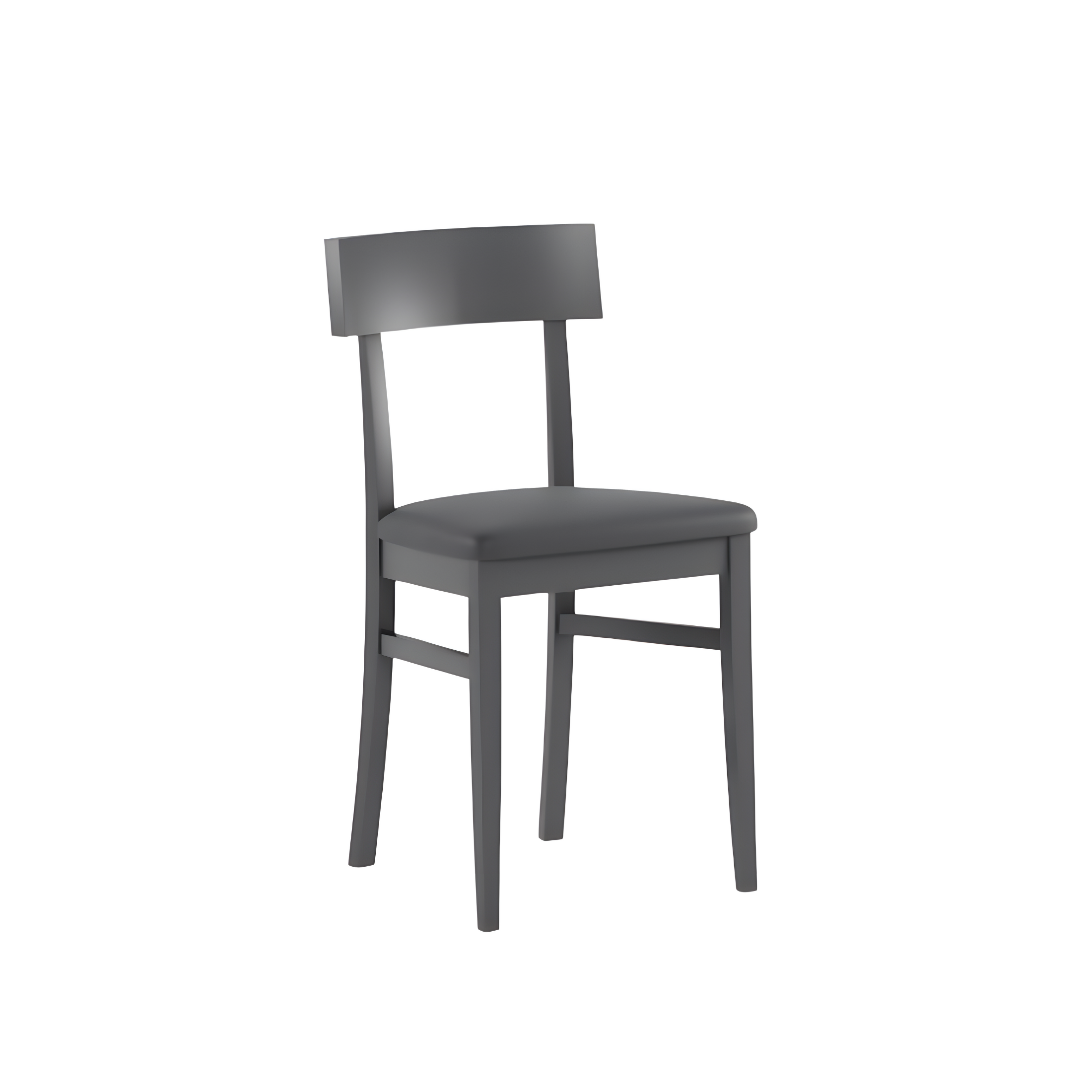 Set di sedie da soggiorno "Siena" in legno laccato imbottite moderne cm 44x45 82h