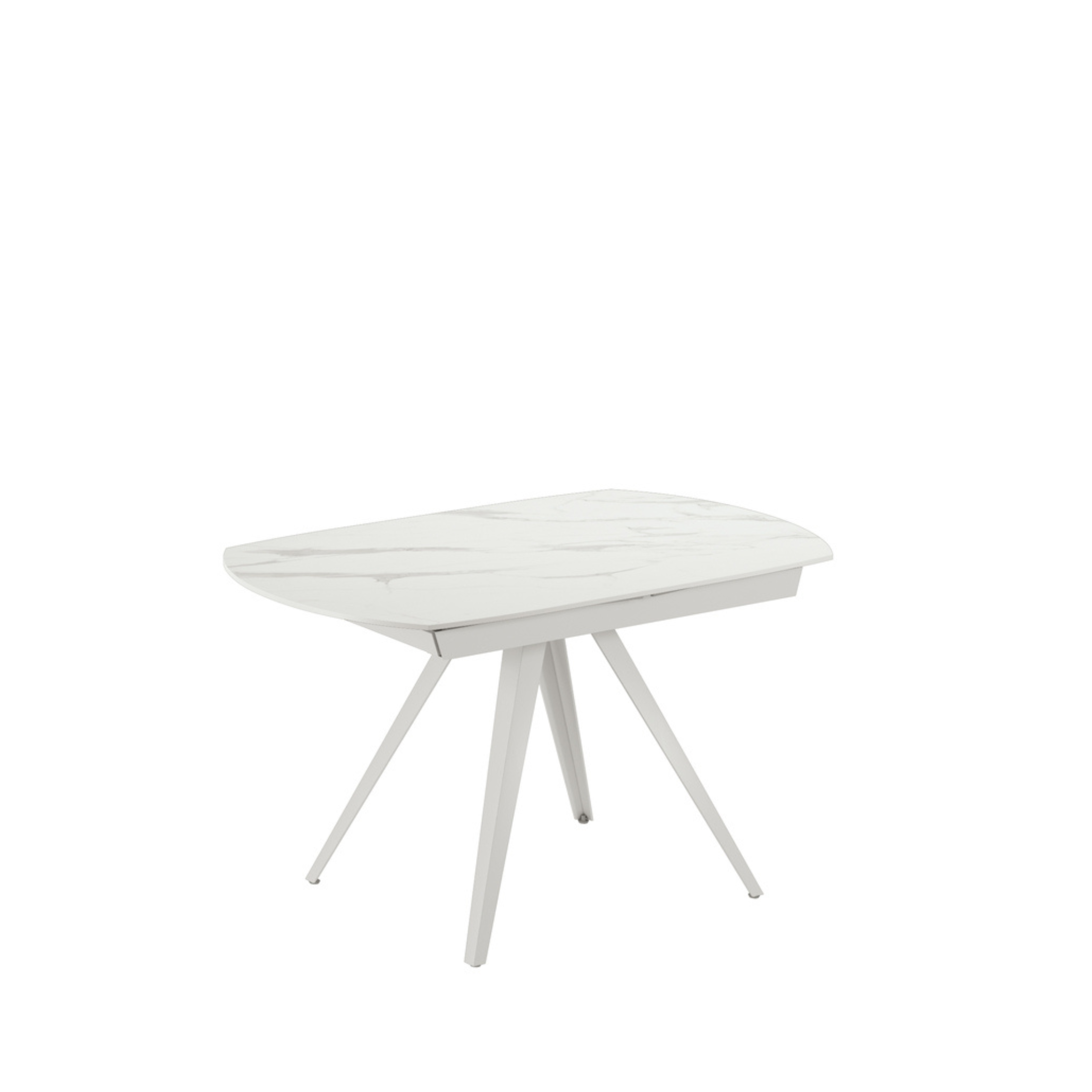 Tavolo allungabile in ceramica "Carch" con base in metallo cm 120/180x90 75h