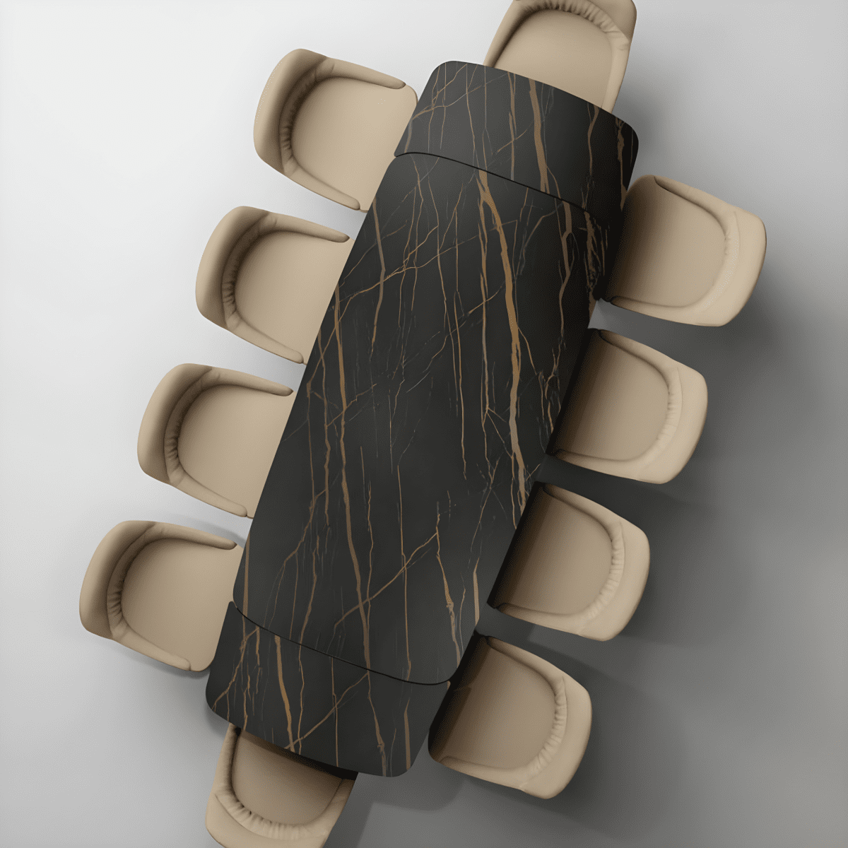 Tavolo allungabile moderno "Loyra" in ceramica su vetro temperato cm 200/280x100 76h - MondoViro