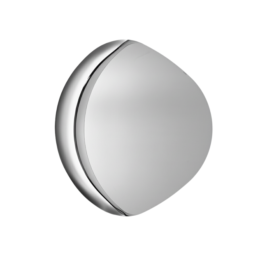 Specchio da parete sagomato "Silhouette" con semi cornice in vetro fuso - MondoViro