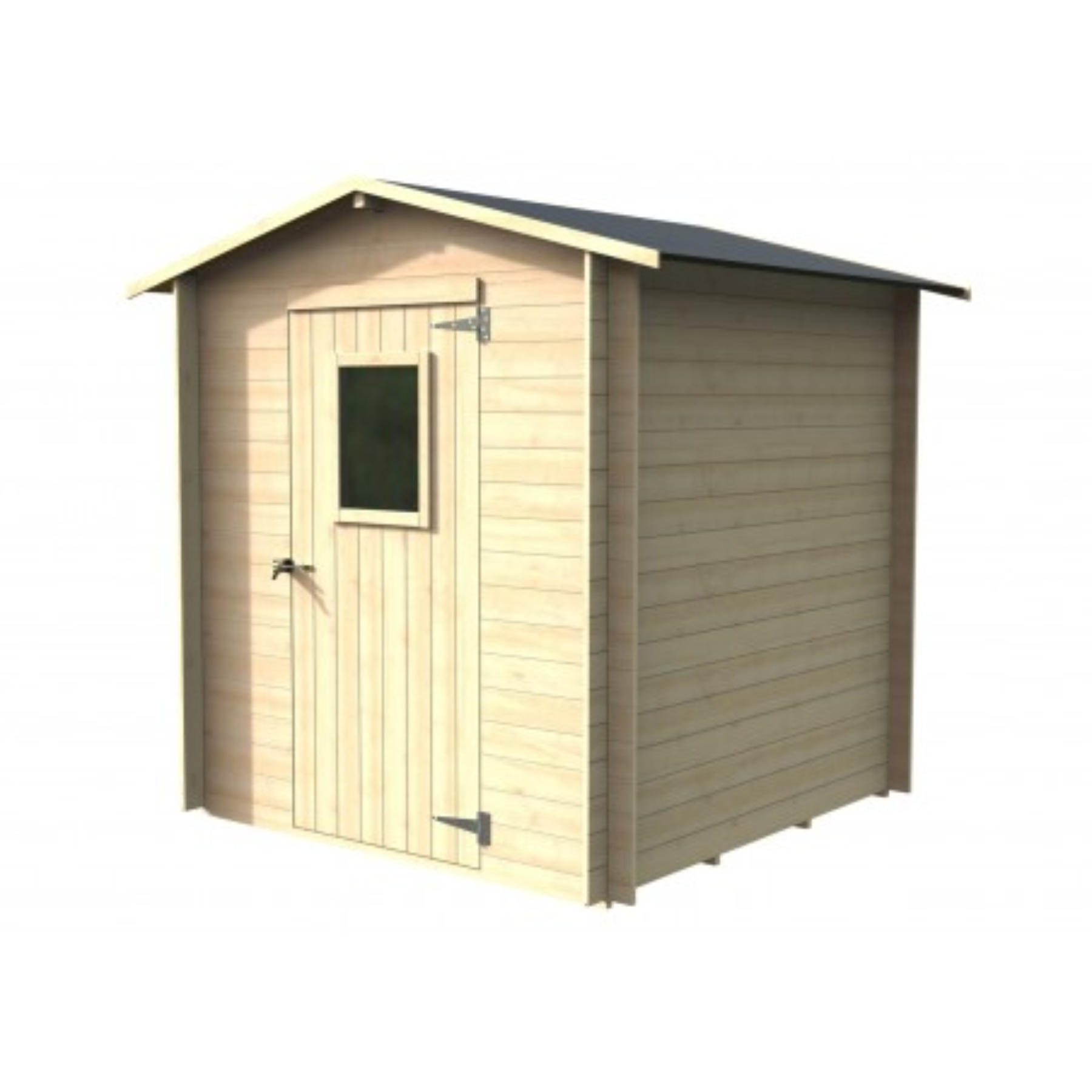 Casetta da giardino "Regis" in abete grezzo cm 200x200 200h