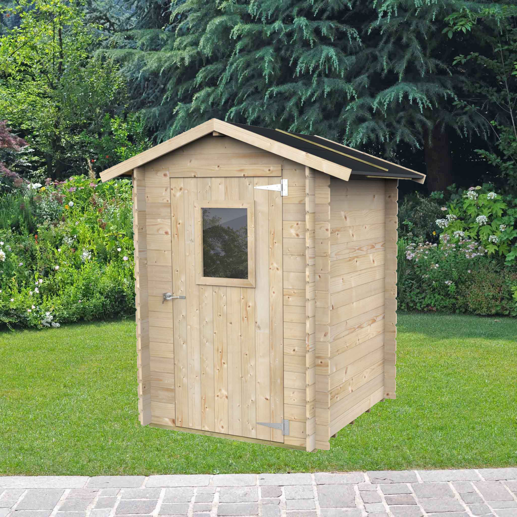 Casetta in legno da giardino prefabbricata "Hobby" cm 146x146 200h