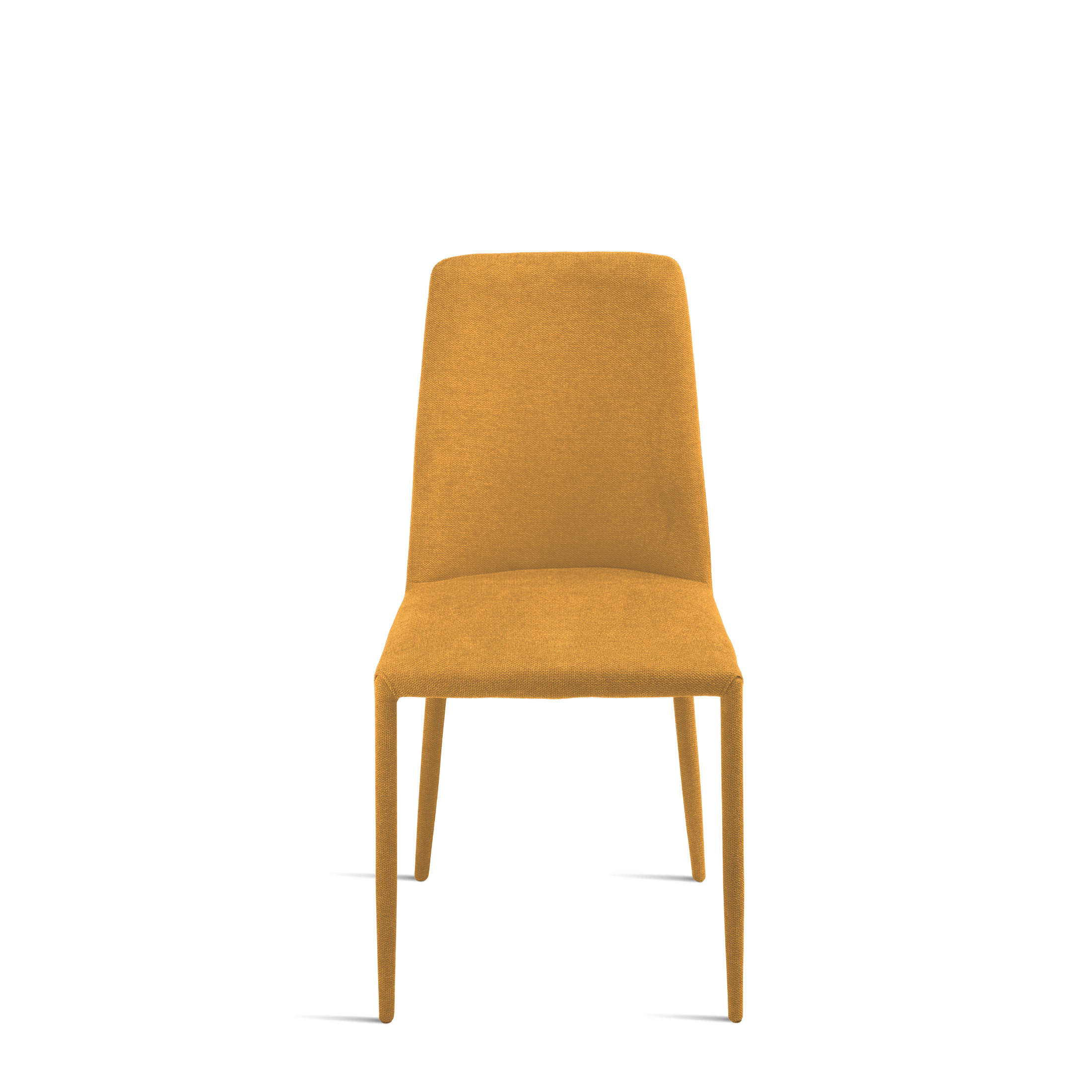 Set di sedie in tessuto imbottite "Astrin" con gambe rivestite e piedini cm 47x56 h93