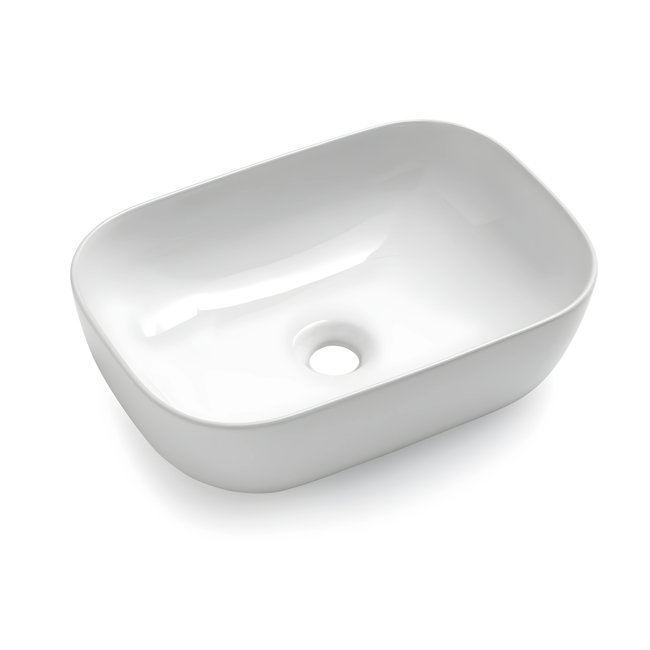 Mobile da bagno sospeso "Octavia" 2 cassetti 2 colonne lavabo da appoggio specchio Led