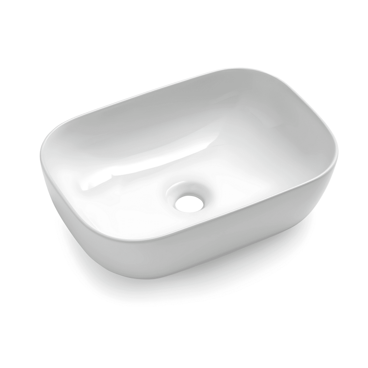 Mobile da bagno sospeso moderno "Elton" 3 cassetti lavabo da appoggio specchio Led - MondoViro