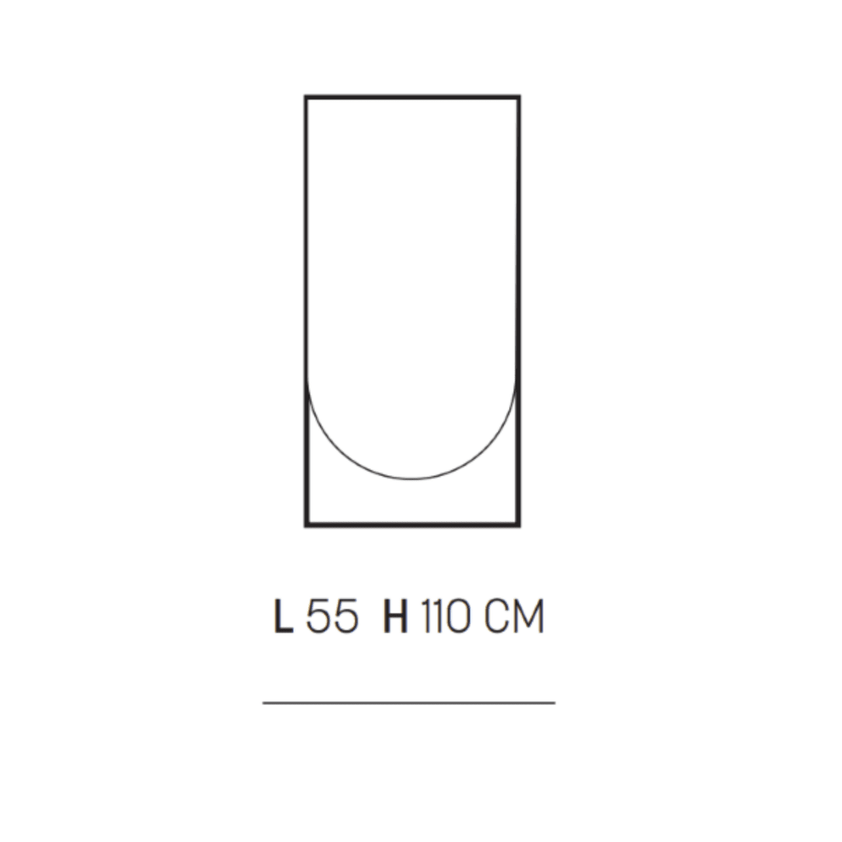 Mobile da bagno sospeso "Atrium" moderno 2 cassetti specchio luce Led - MondoViro