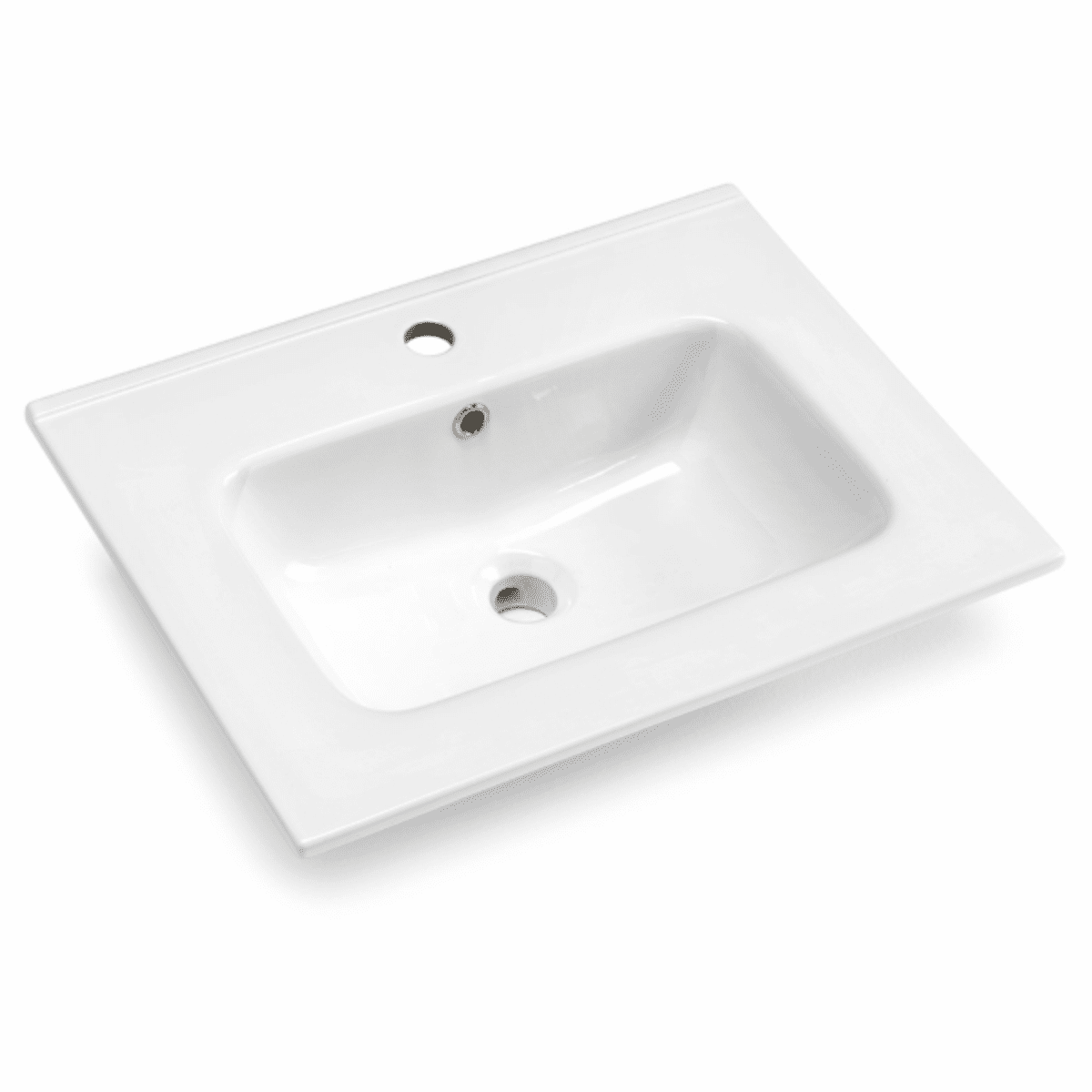 Mobile da bagno sospeso "Tayla" con 2 cassetti specchio Led e lavabo - MondoViro