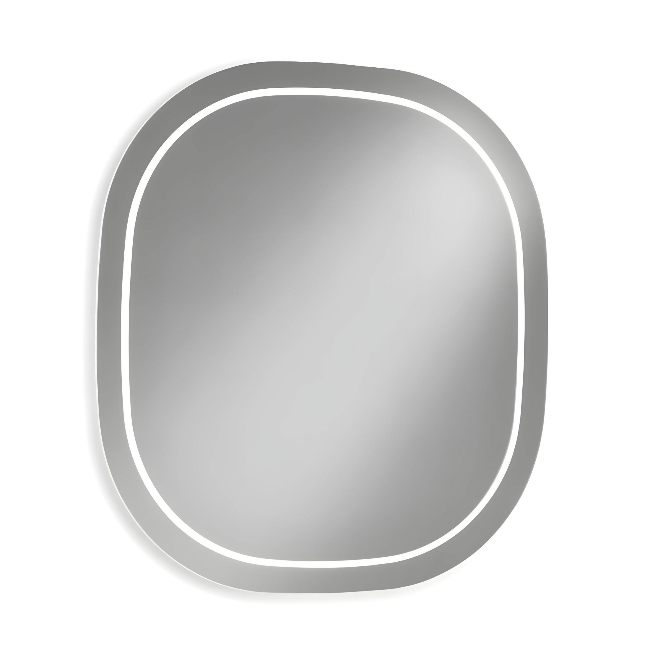 Mobile da bagno sospeso "Opus" 2 cassetti in legno lavabo e specchio Led