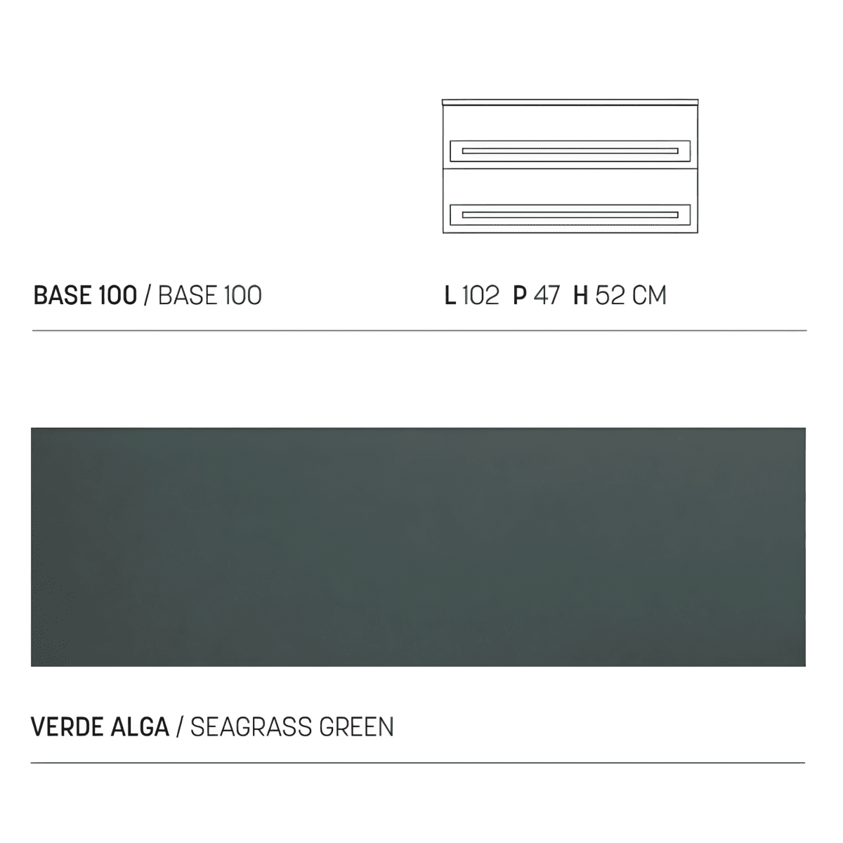 Mobile da bagno sospeso moderno "Sierra80" con 2 cassetti lavabo e specchio Led - MondoViro