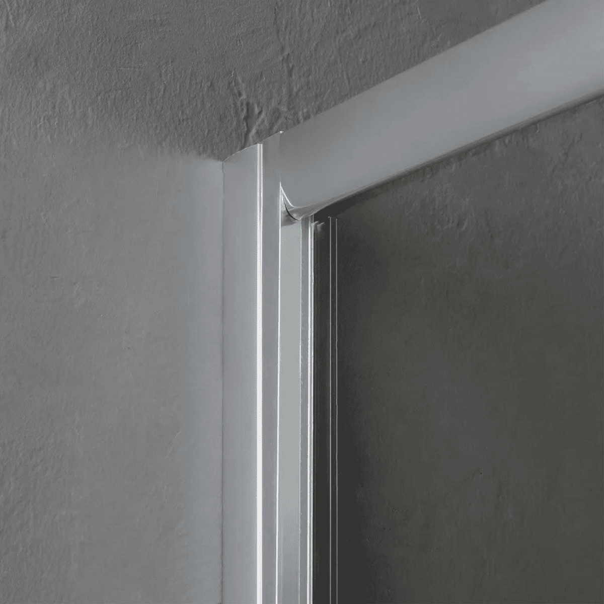 Box doccia angolare scorrevole "Lima" in cristallo e alluminio cromato h 185 cm - MondoViro