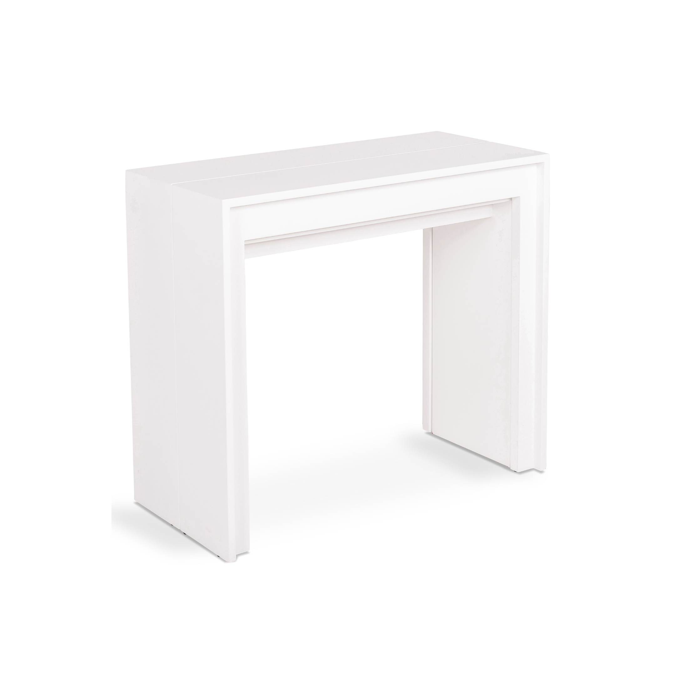 Tavolo allungabile consolle "Pinocchio" in legno laccato 10 posti cm 43/302x90 76h