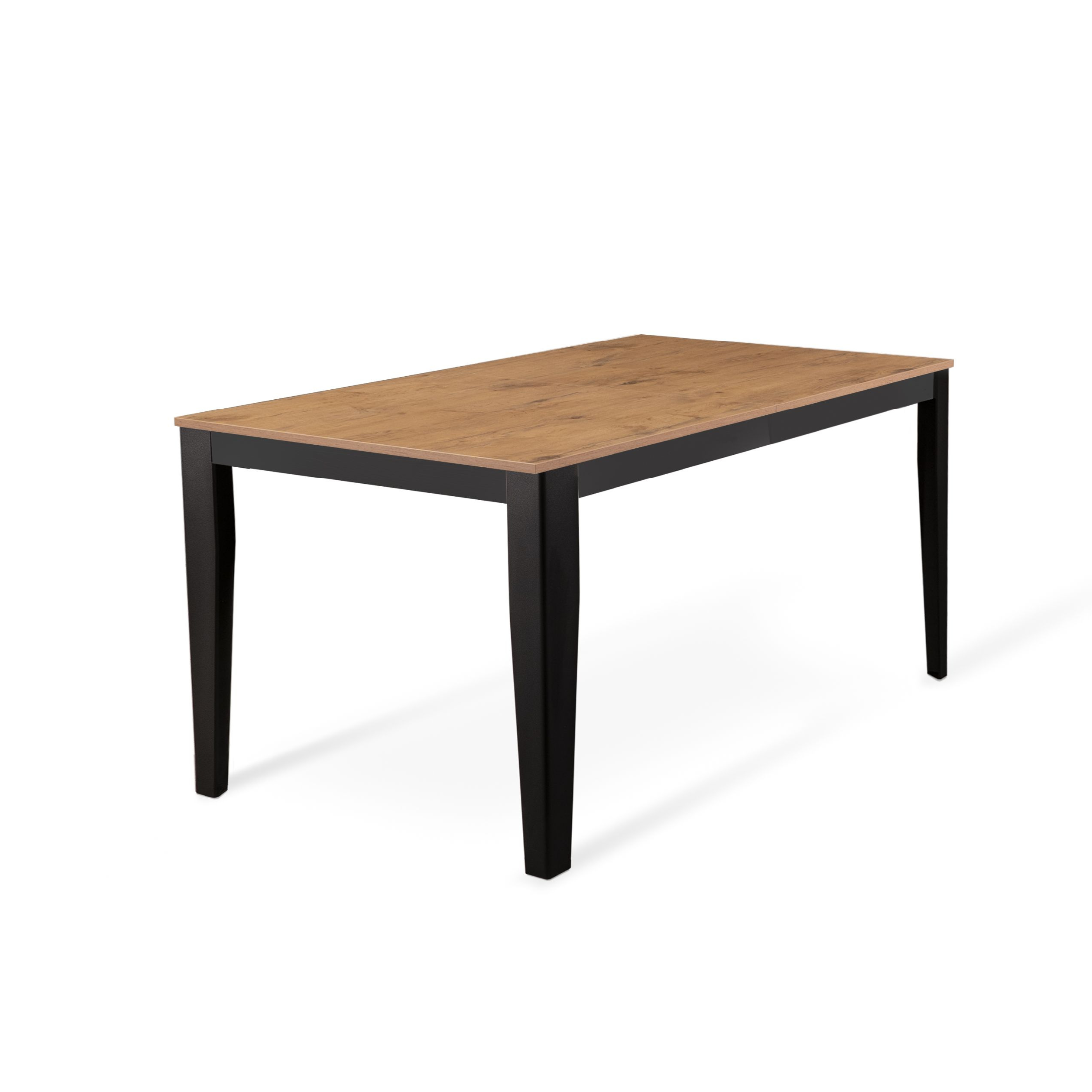 Tavolo allungabile "Blanche" piano melaminico gambe in metallo 14 posti cm 316x90 76h