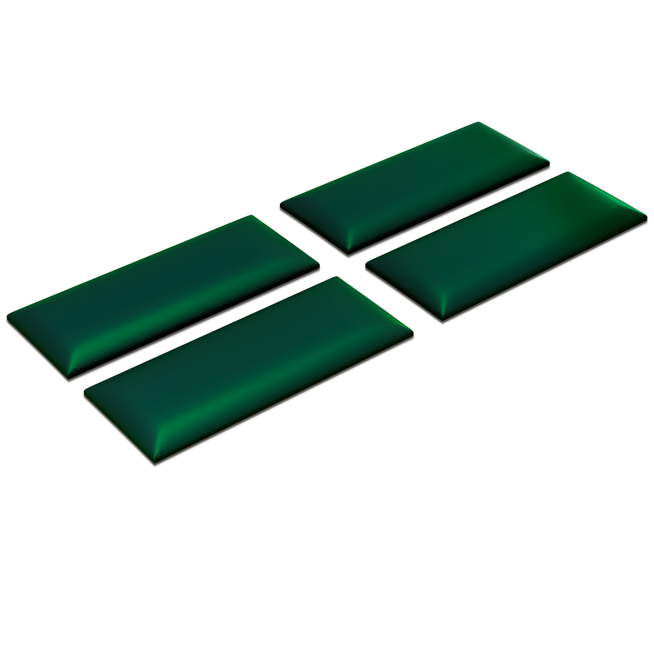 Set di 4 pannelli da parete imbottiti moderni "Mamo Wall" rivestimento per camere da letto