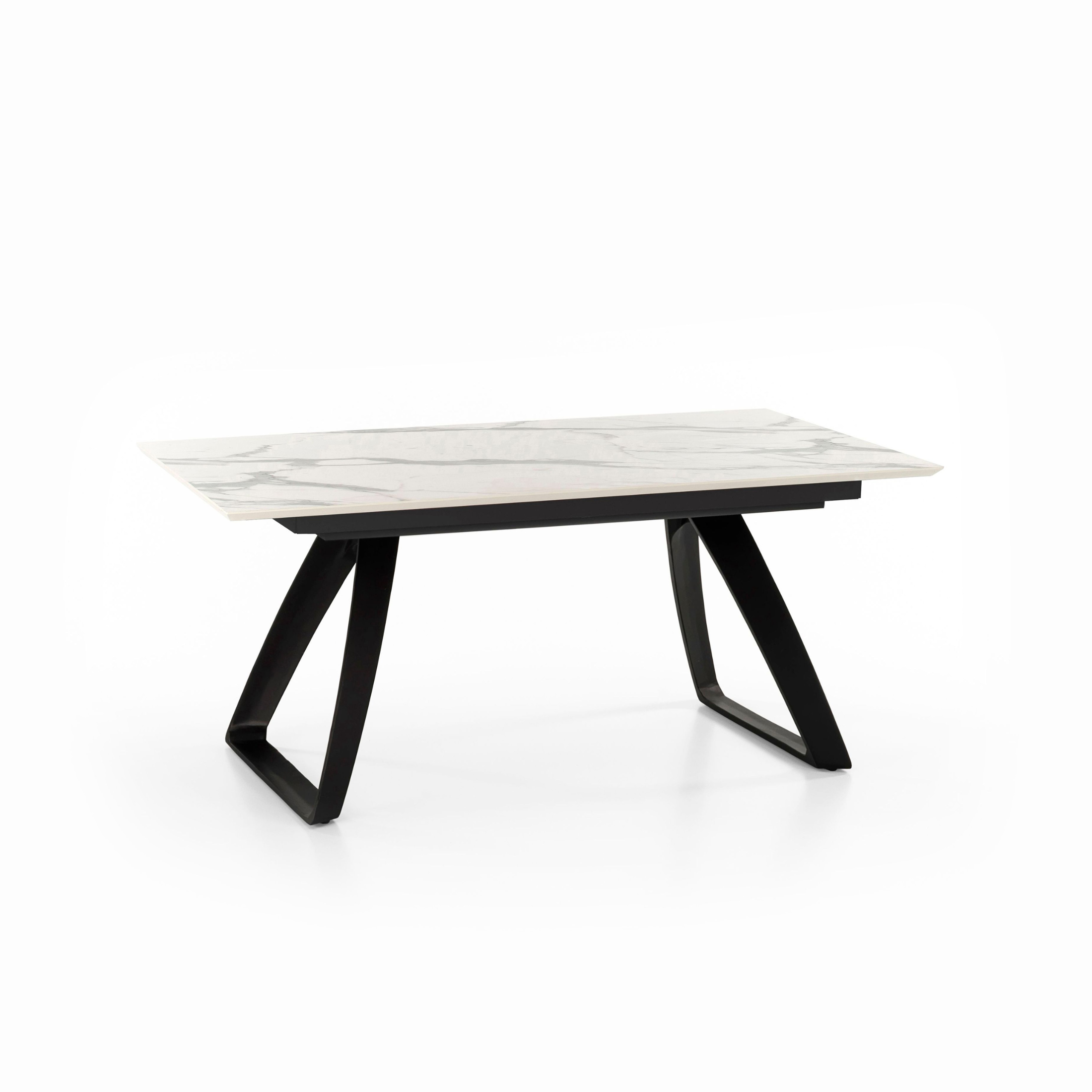 Tavolo allungabile "Hugo" piano in HPL gambe in alluminio 10 posti cm 270x90 76h