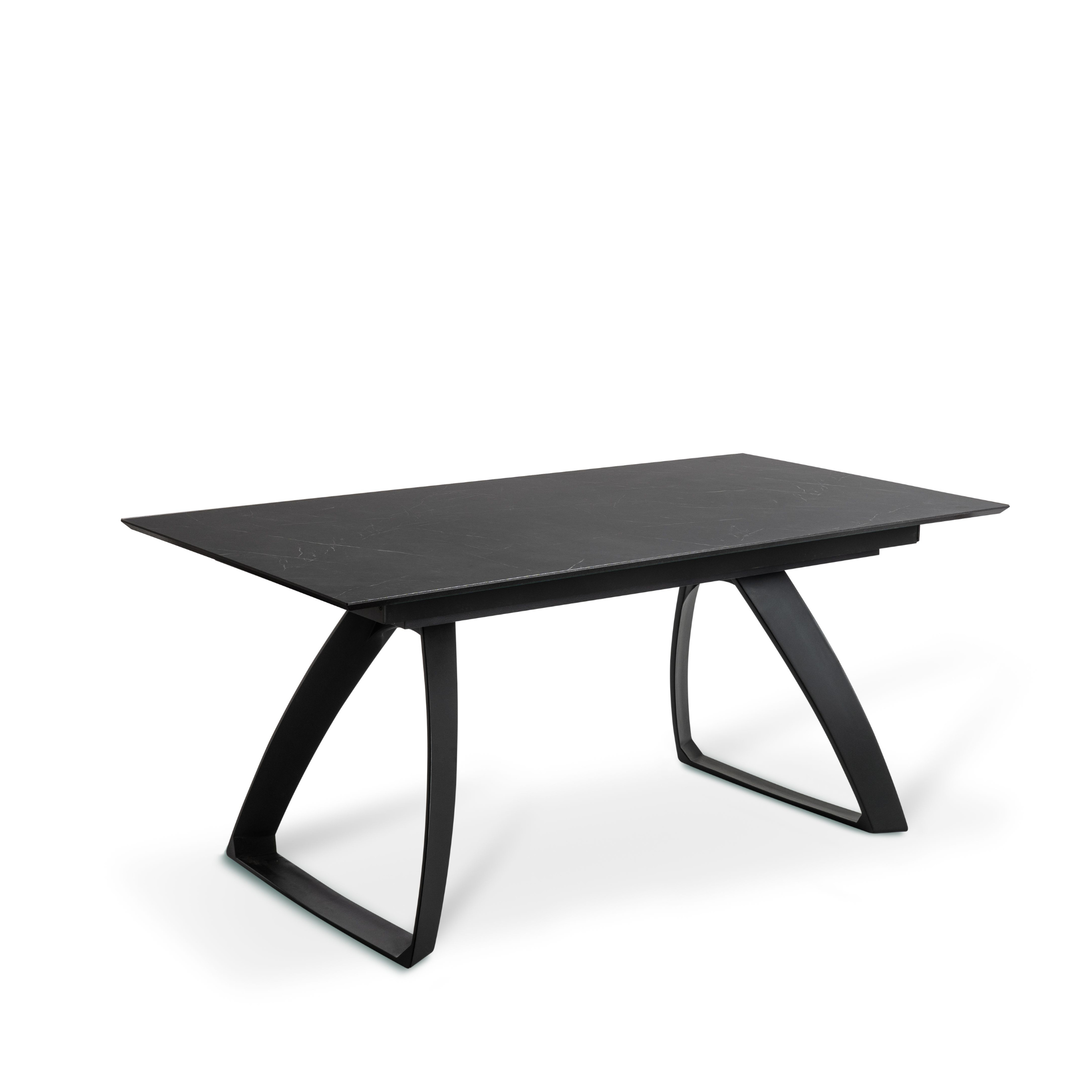 Tavolo allungabile "Hugo" piano in HPL gambe in alluminio 10 posti cm 270x90 76h