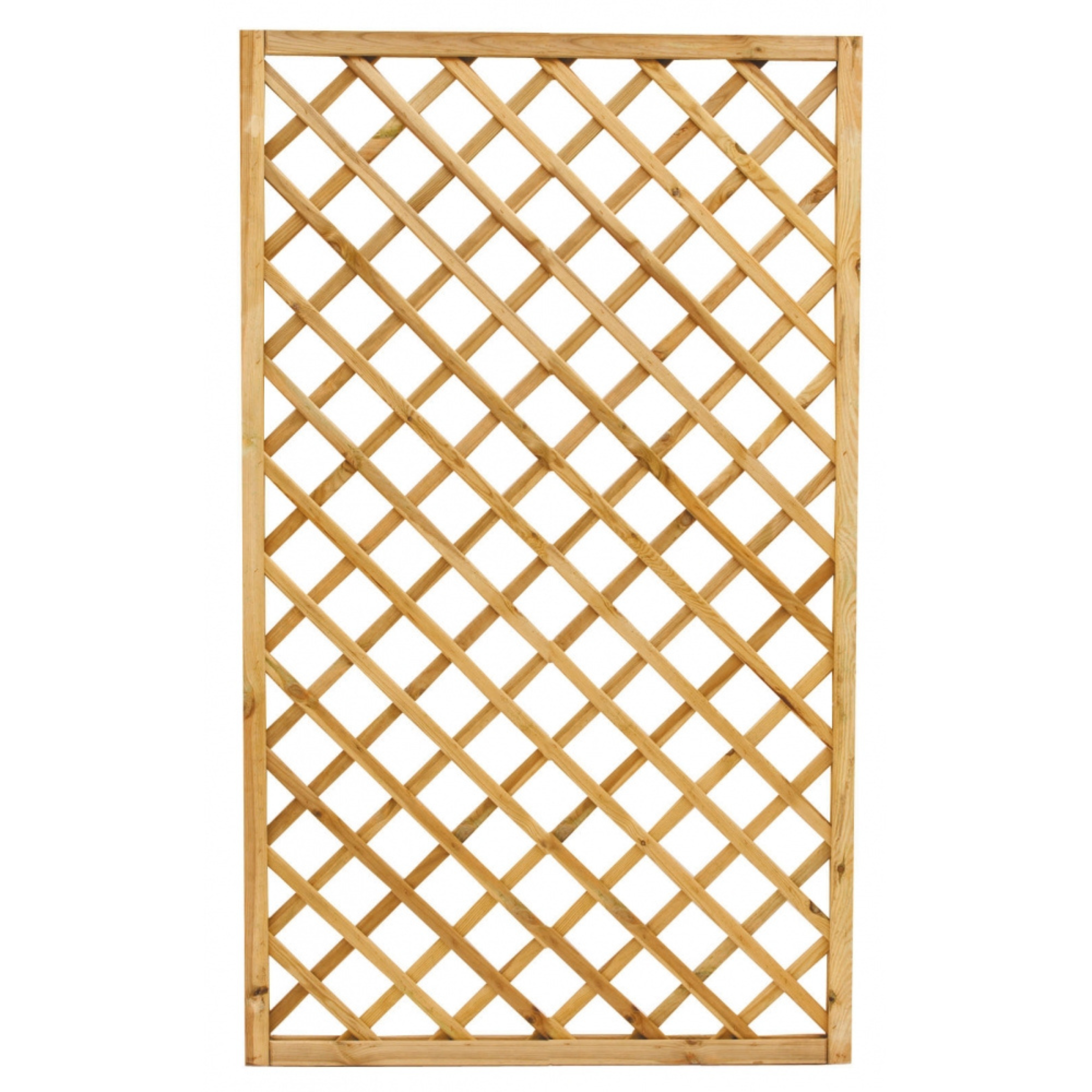 Pannello grigliato "Eco" separatore in legno di pino impregnato in autoclave cm 180h