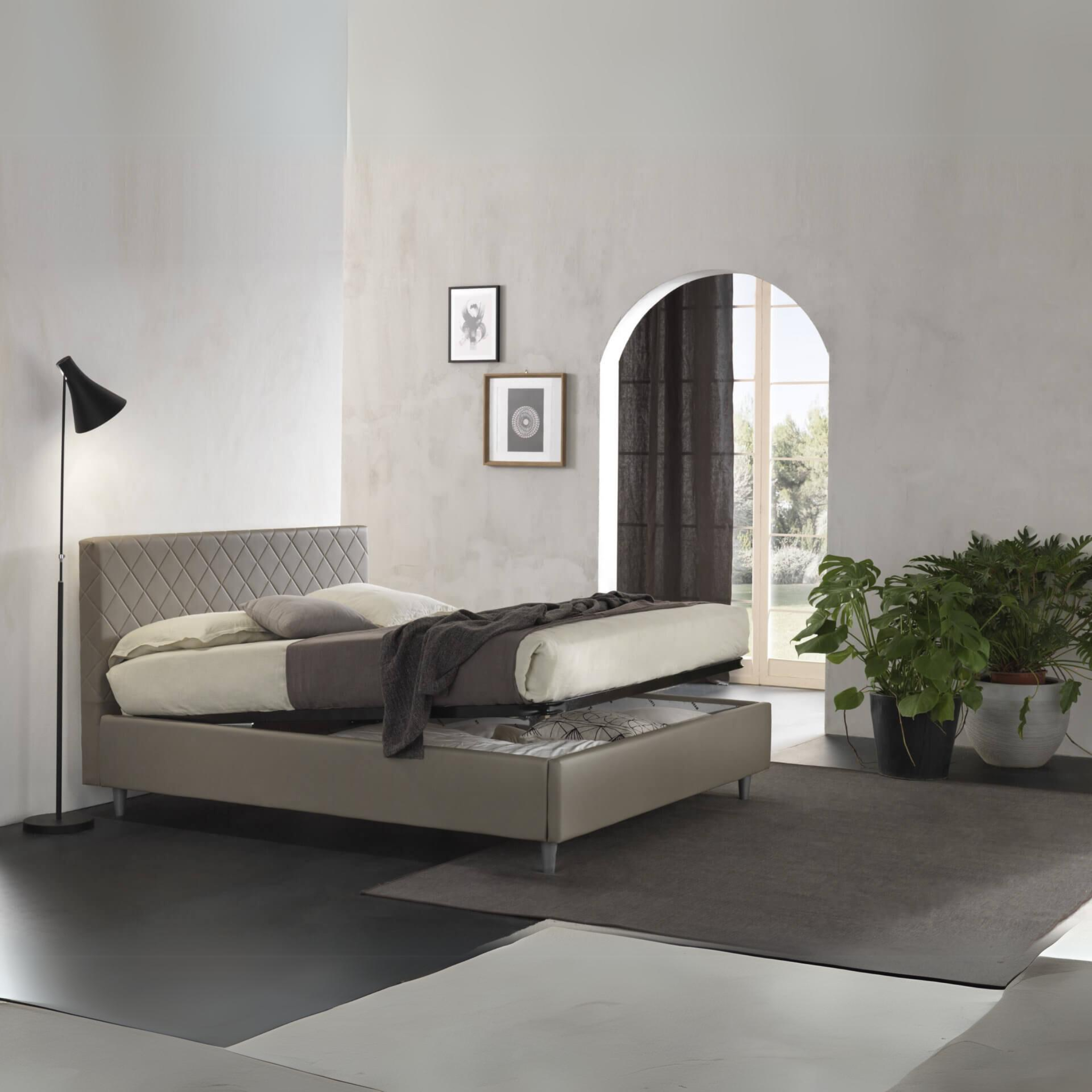 Letto contenitore "Rio" in pelle vegan