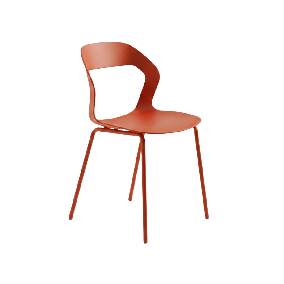 Set di sedie impilabili "Prisma" in polipropilene cm 54x51 87h