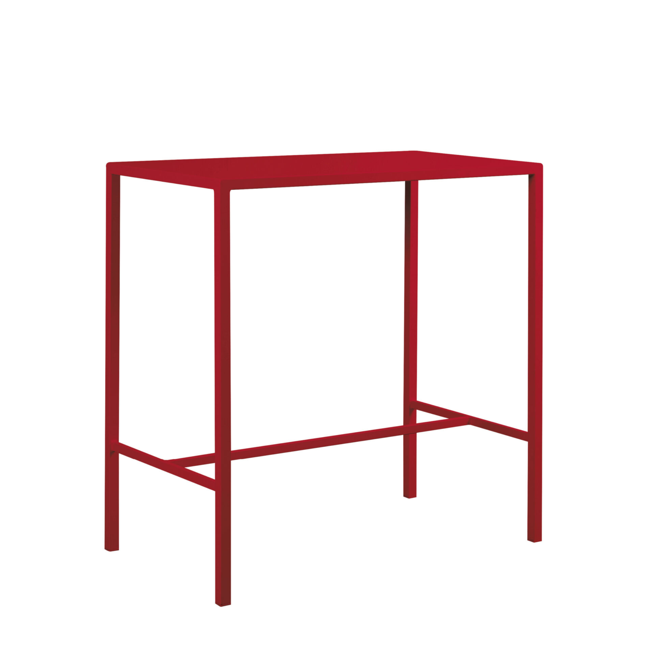 Tavolo alto in metallo verniciato "Seaside" da bar e giardino moderno h 110 cm