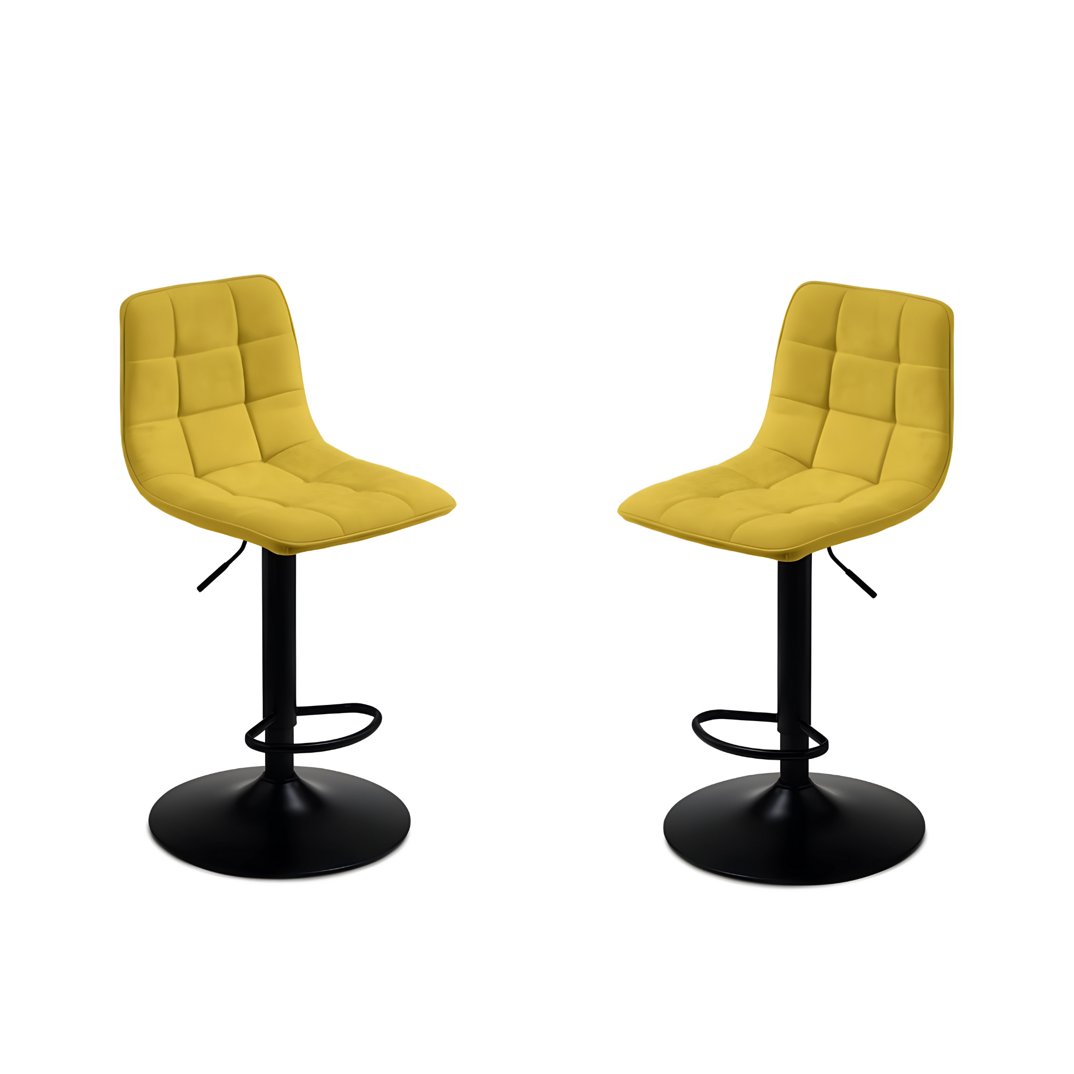 Set di sgabelli in tessuto "Milly" con seduta imbottita cm 45x45 91h