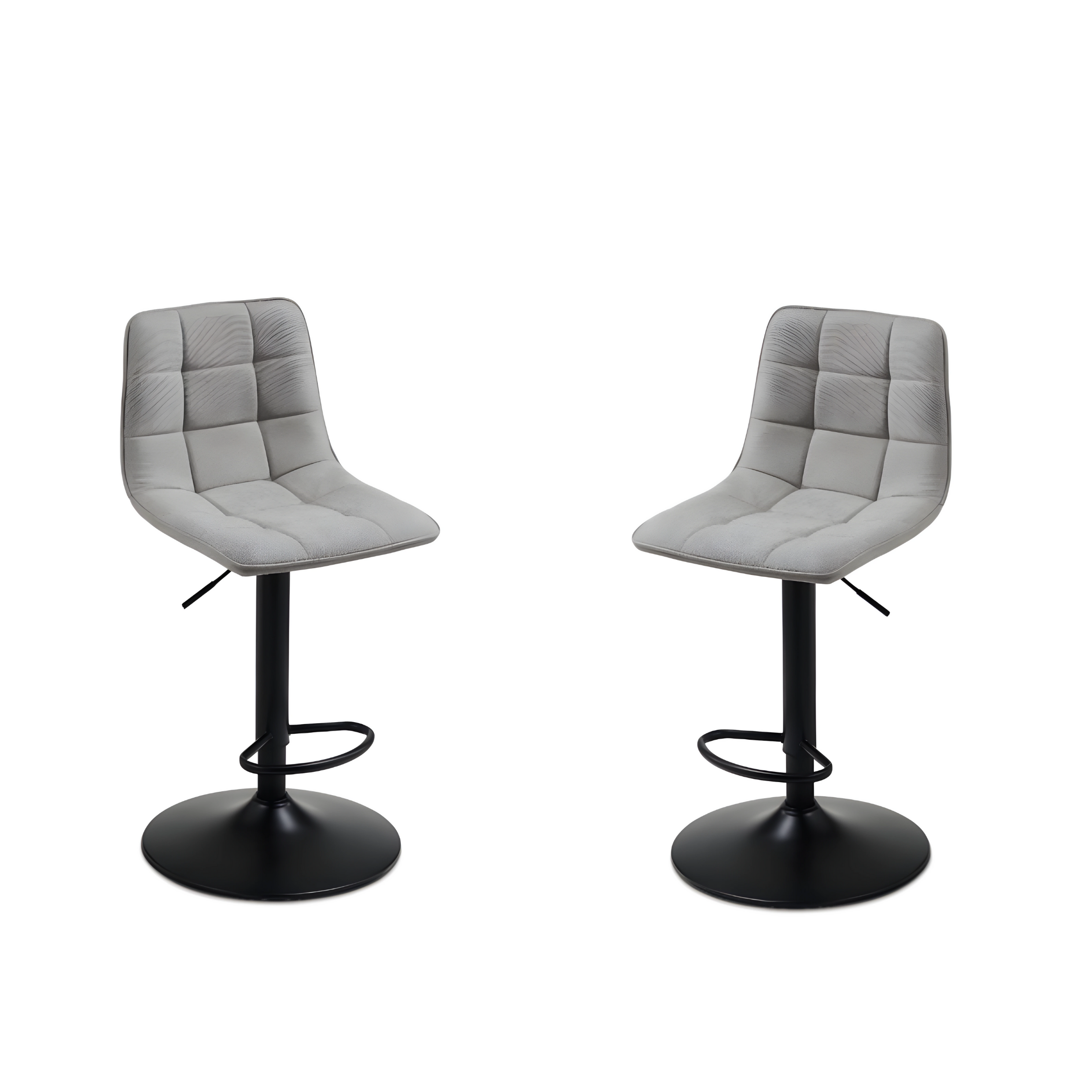 Set di sgabelli in tessuto "Milly" con seduta imbottita cm 45x45 91h