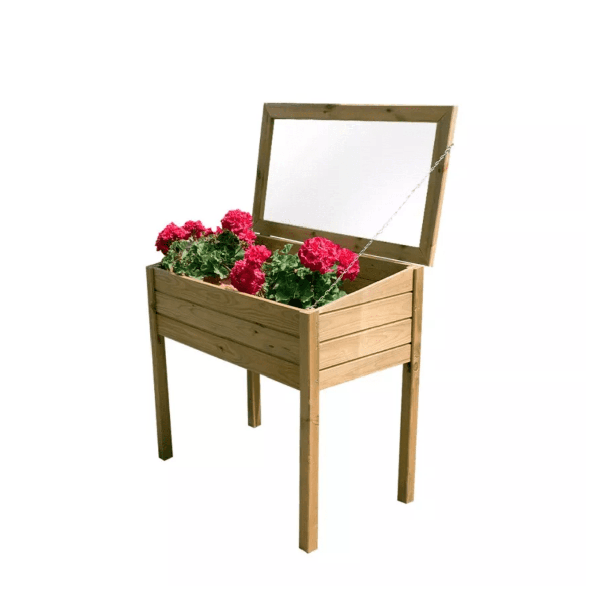 Fioriera rialzata "Samy" per giardino in legno certificato cm 100x50 82h - MondoViro