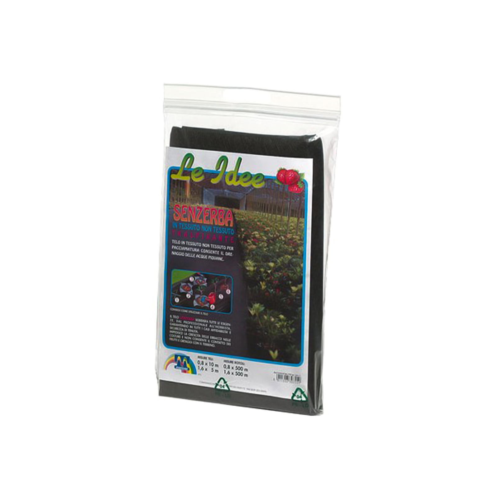 Telo per pacciamatura in TNT nero anti erbacce e UV permeabile