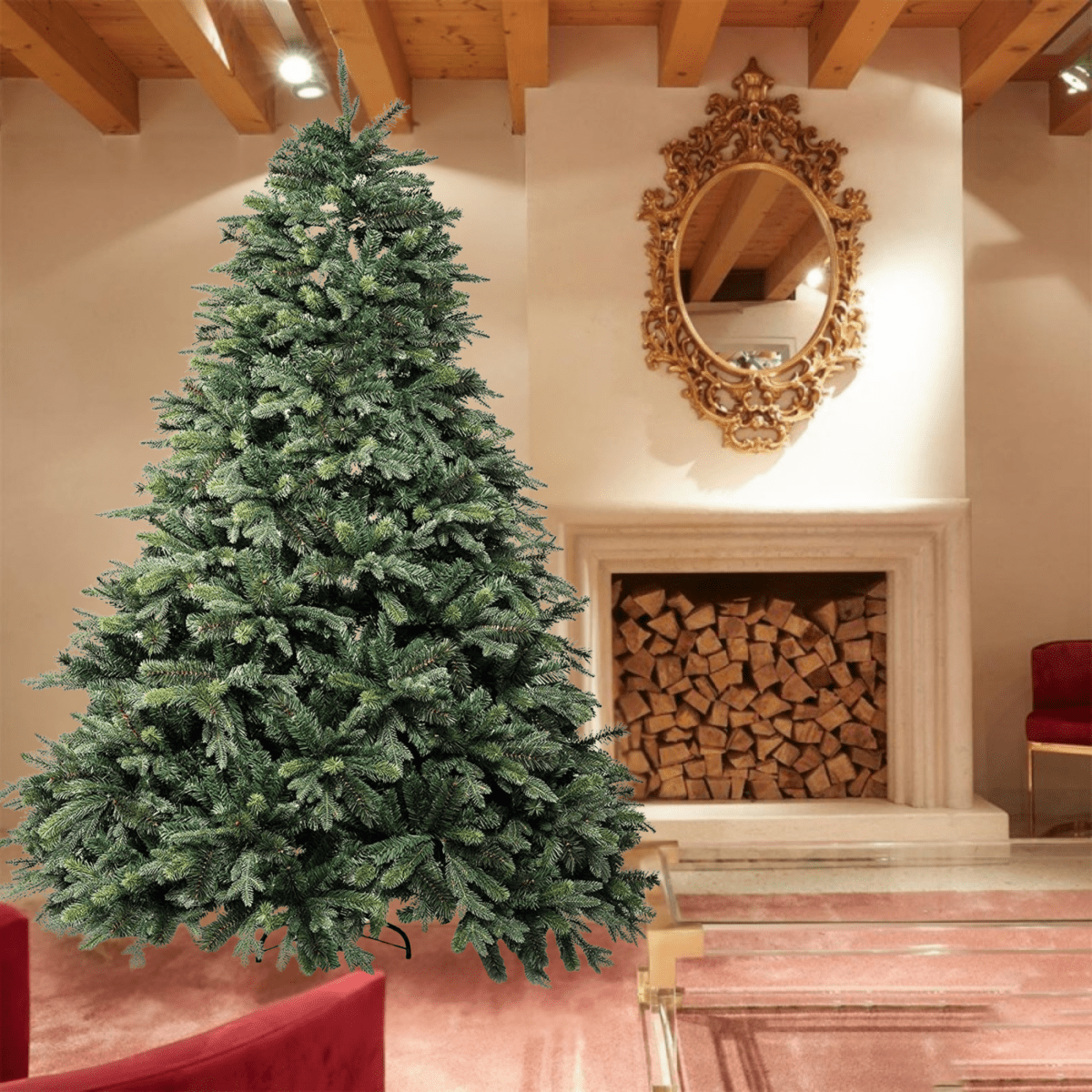 Albero di Natale "Splendido" in PP Effetto aghi di pino + PE effetto Real Touch - MondoViro