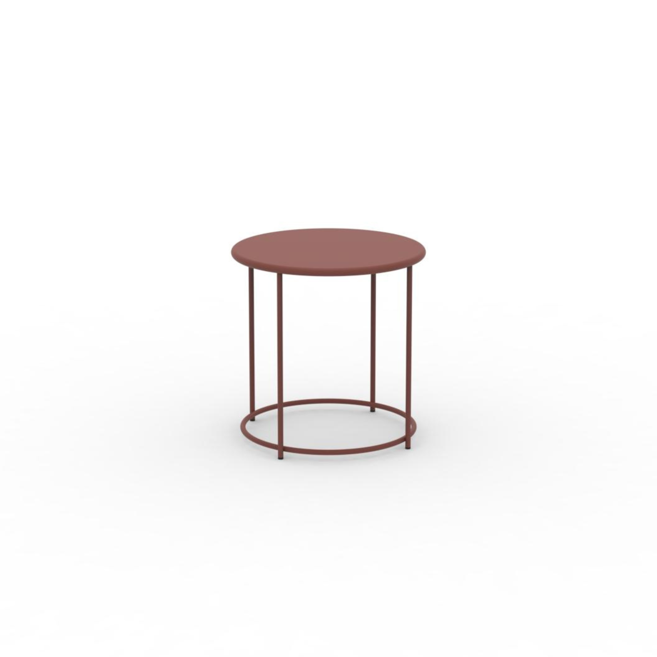 Tavolino tondo in metallo "Daisy" tavolo da caffè per giardino h 45 cm