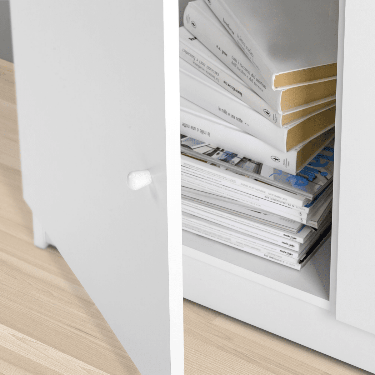 Mobile in legno 3 ante 1 cassetto "Vanity" cm 77x34 147h - MondoViro