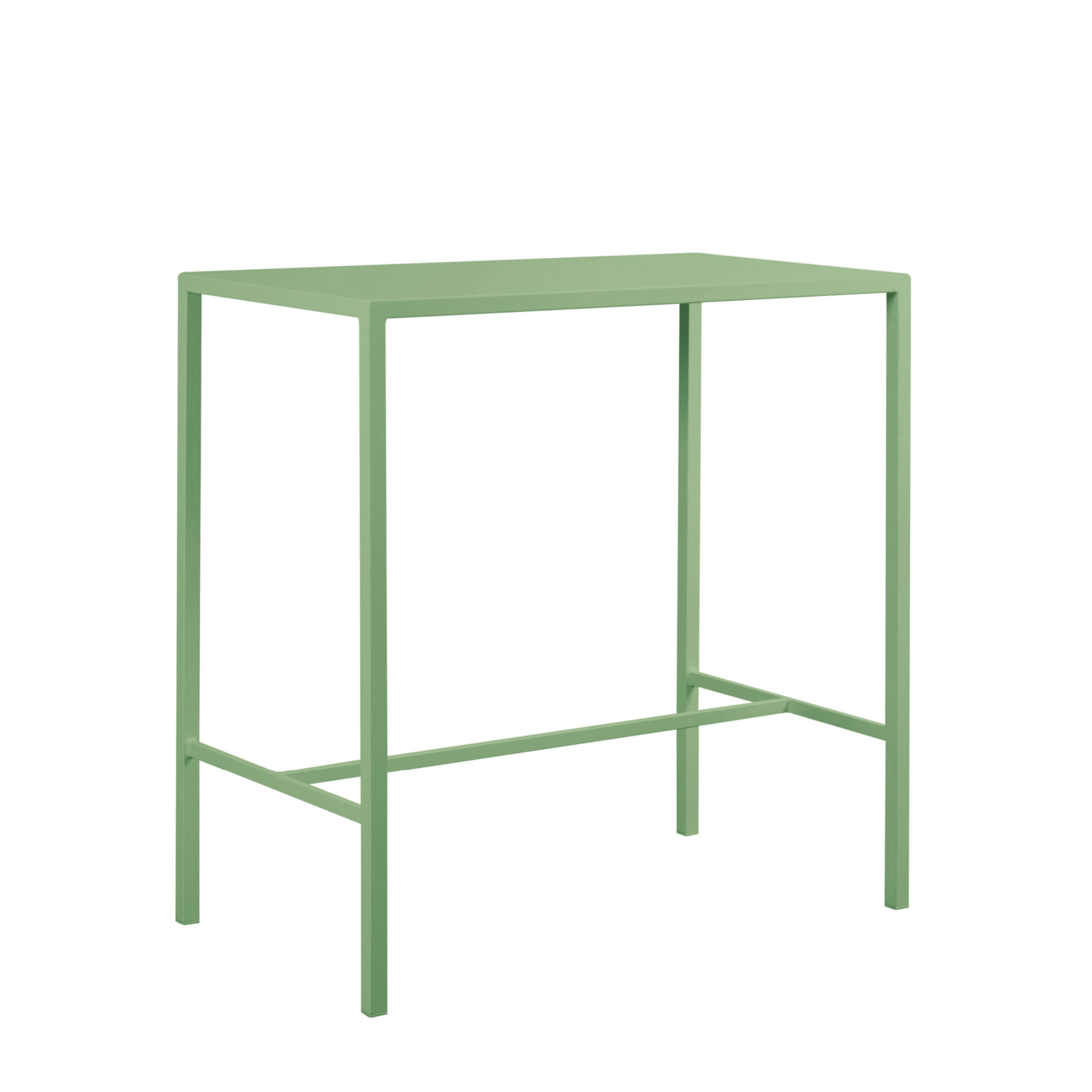 Tavolo alto in metallo verniciato "Seaside" da bar e giardino moderno h 110 cm