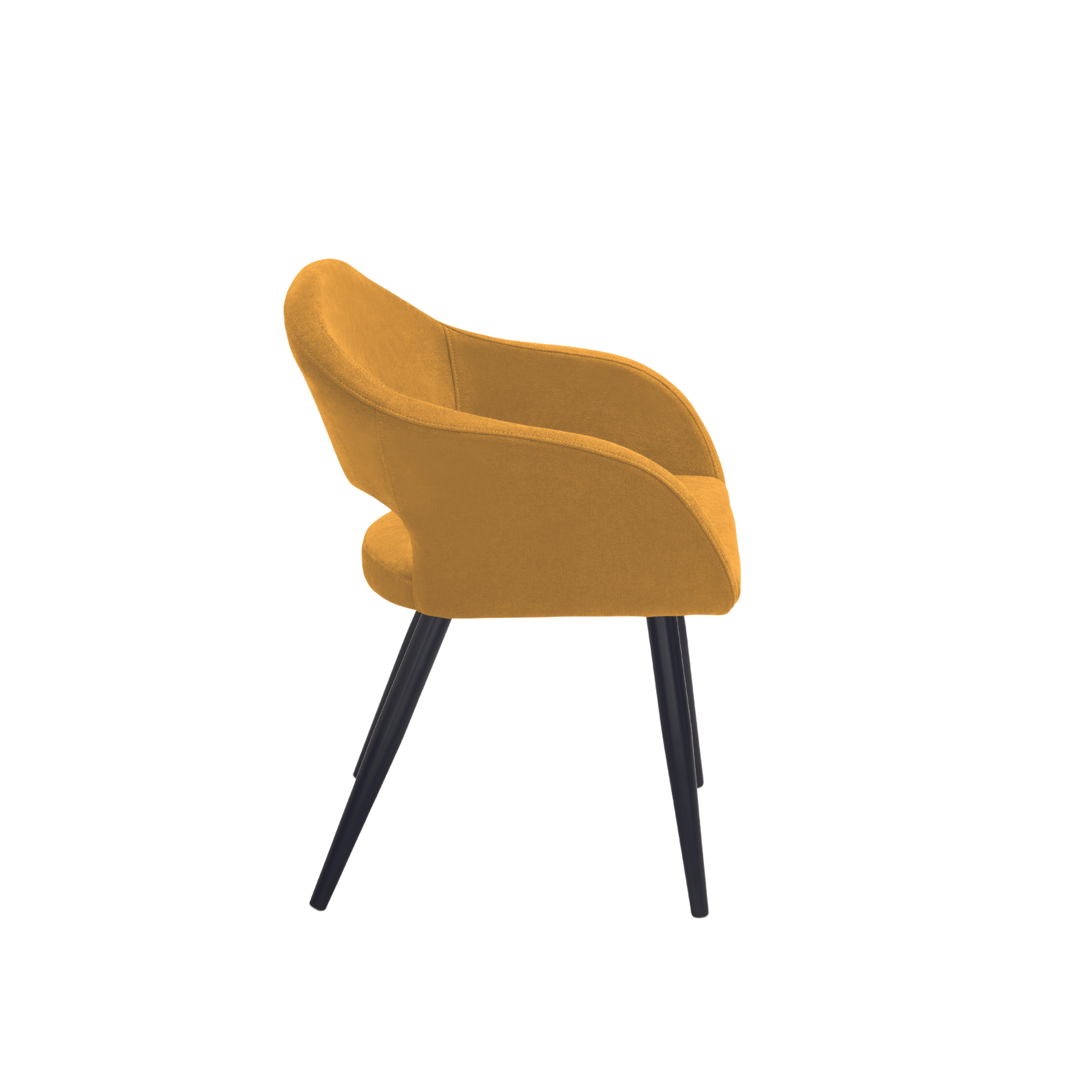 Set di sedie da pranzo moderne "Anita" imbottita in tessuto cm 58x48 75h