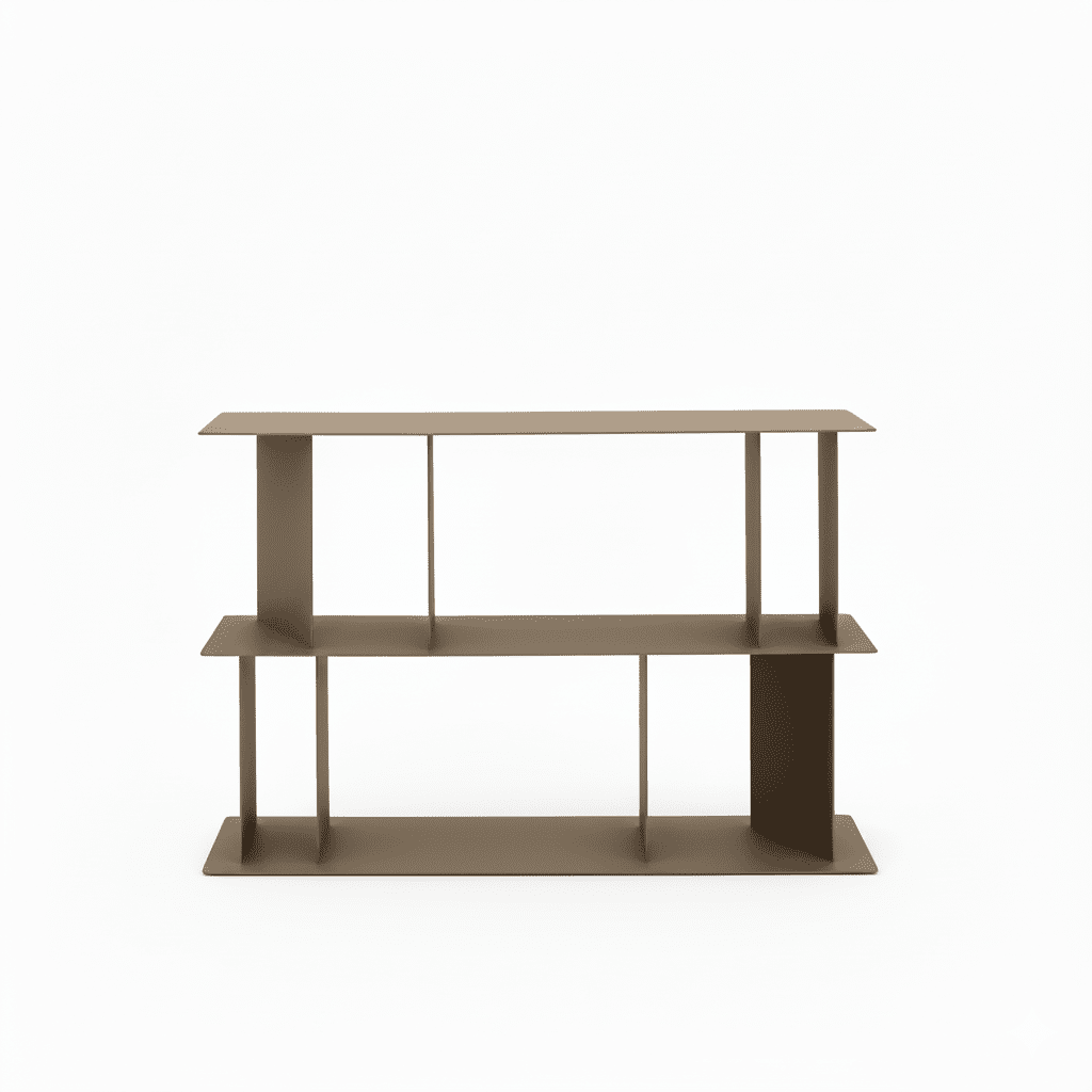 Libreria da tre ripiani "Bert" versatile e componibile in metallo cm 130x40 85h - MondoViro
