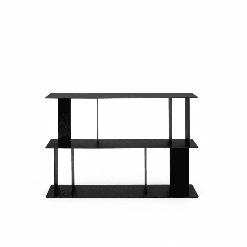 Libreria da tre ripiani "Bert" versatile e componibile in metallo cm 130x40 85h - MondoViro