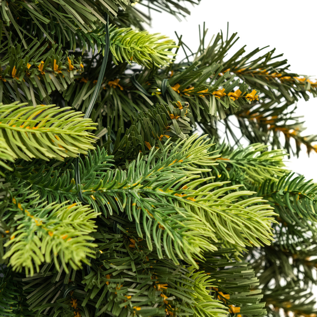 Corona ghirlanda "Madame" con microled retro porta natalizio in PE effetto real touch