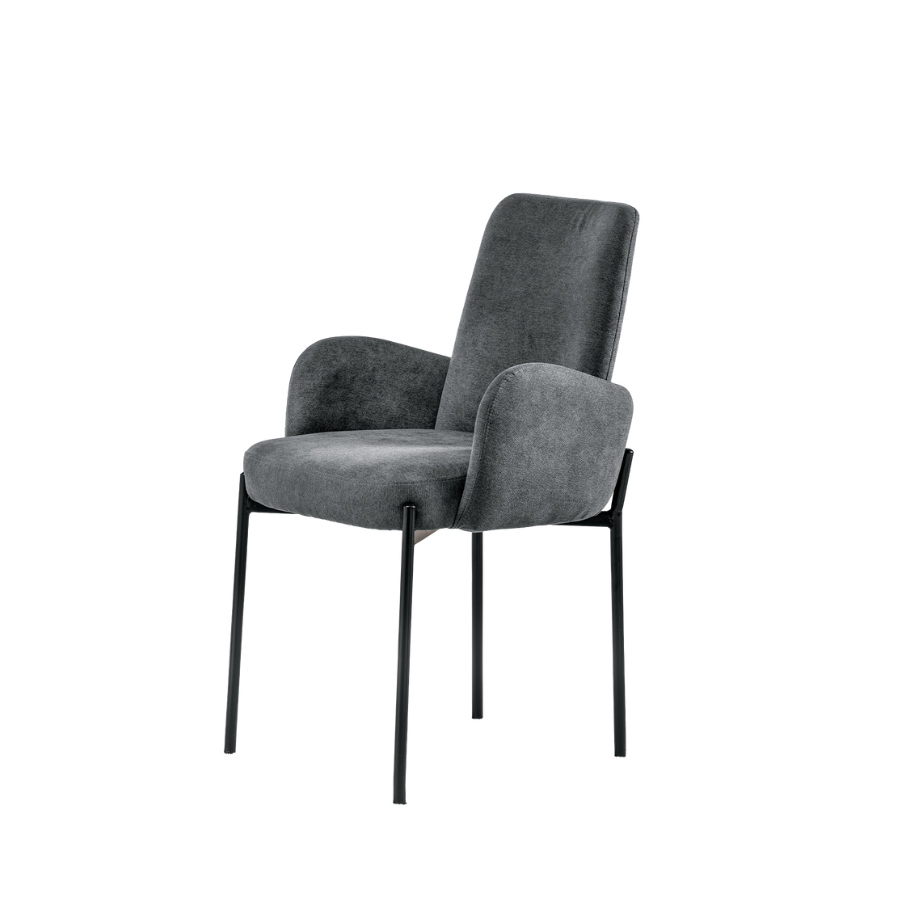 Set di sedie da pranzo "Eterna" in tessuto imbottite cm 55x53 91h