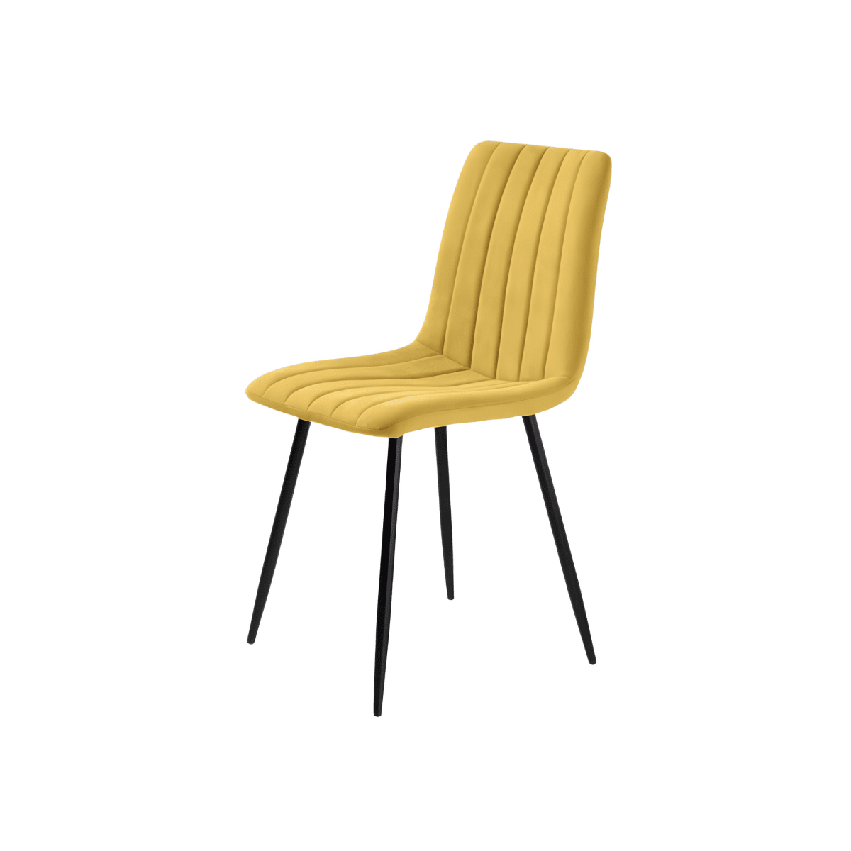 Set di sedie moderne da pranzo in tessuto "Palmer" imbottite cm 45x54 88h - MondoViro