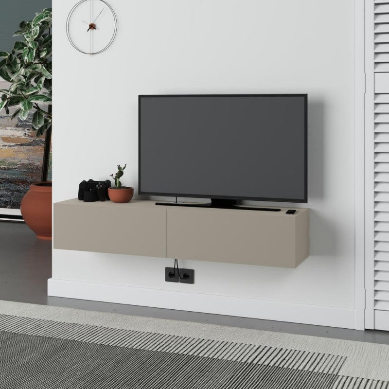 Mobile porta tv sospeso "Francy" con anta a ribalta cm135x31 25h