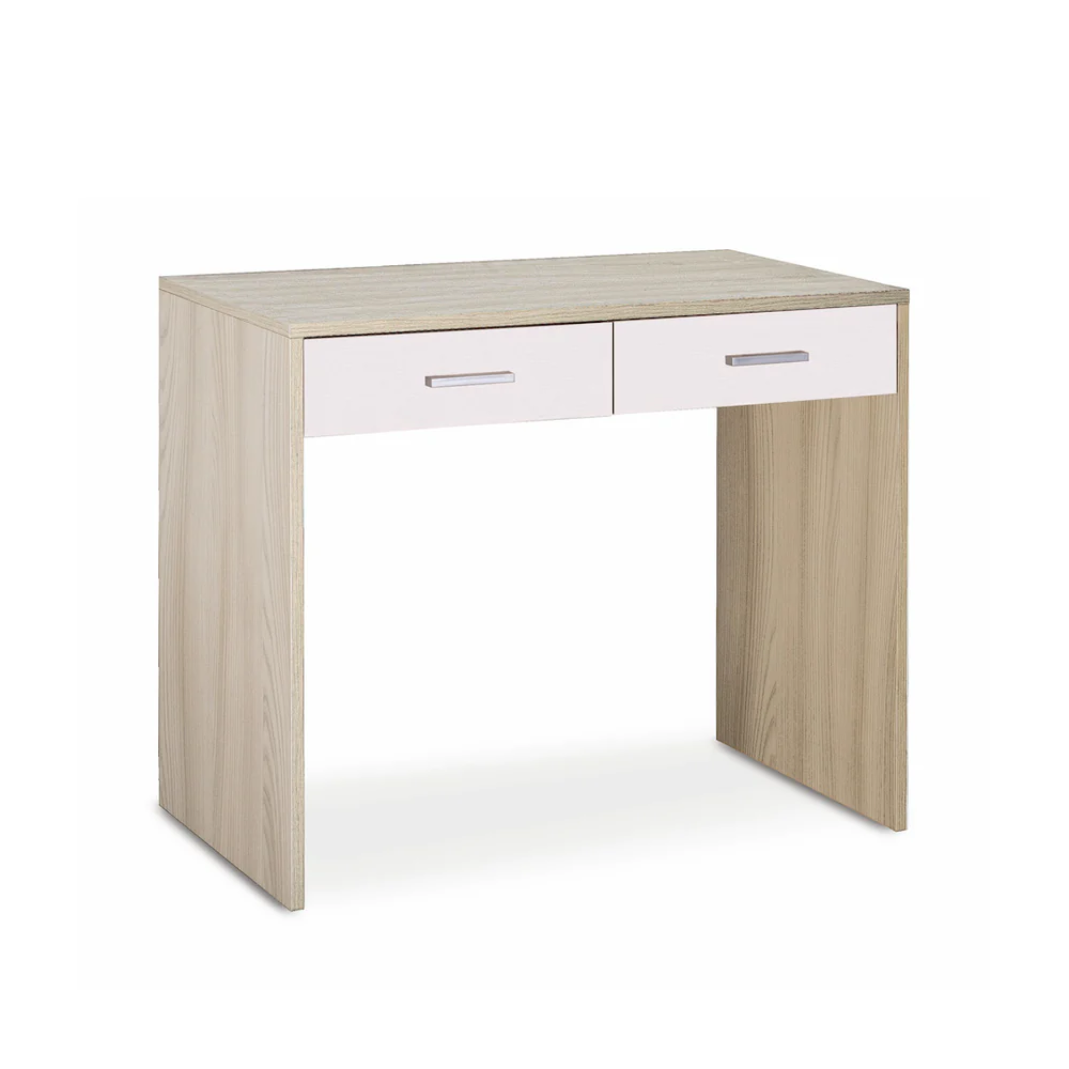 Scrivania 2 cassetti moderna da ufficio "Vanda" in legno cm 91x55 76h