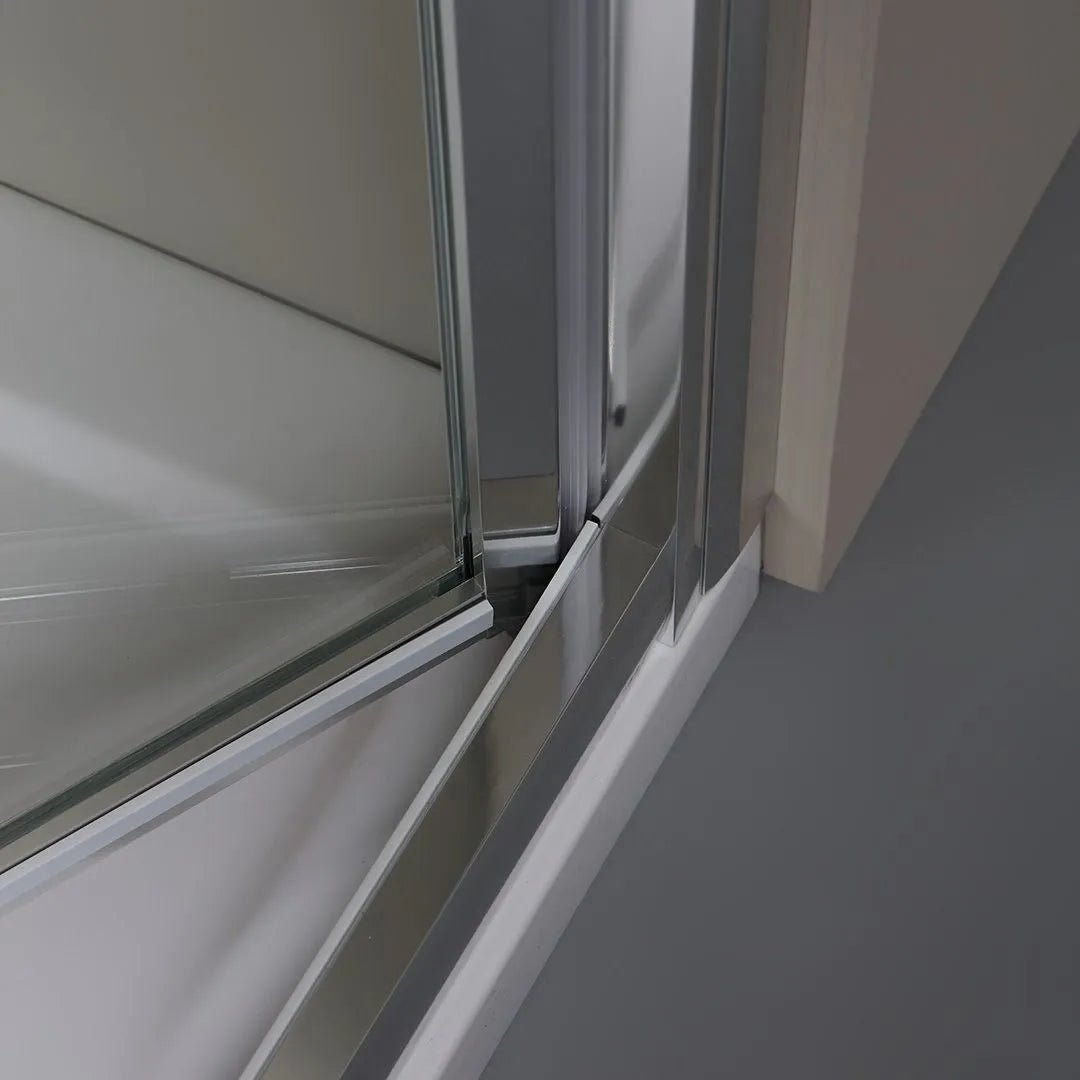 Porta doccia nicchia salvaspazio "Sospiro" moderna con apertura a libro h 195 cm - MondoViro