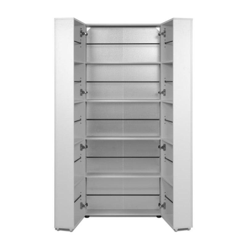 Scarpiera ingresso slim 2 ante "Lugo" in legno 5 scomparti salvaspazio