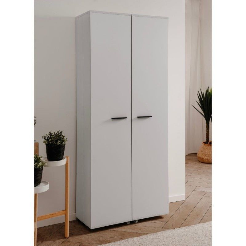 Scarpiera ingresso slim 2 ante "Lugo" in legno 5 scomparti salvaspazio