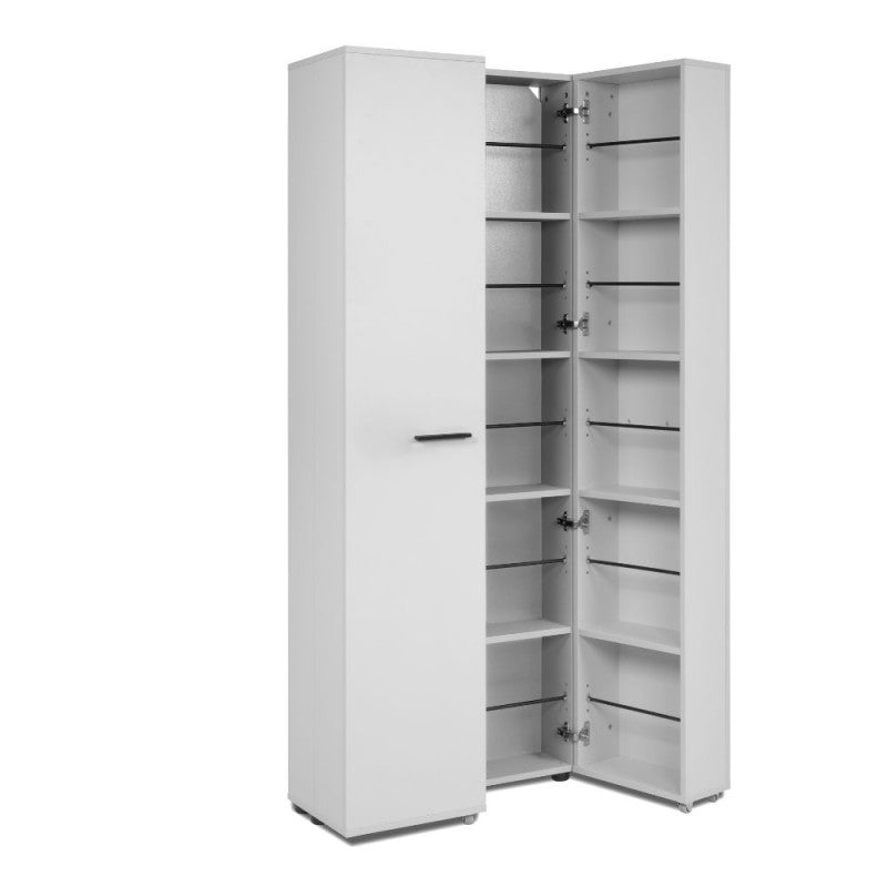 Scarpiera ingresso slim 2 ante "Lugo" in legno 5 scomparti salvaspazio