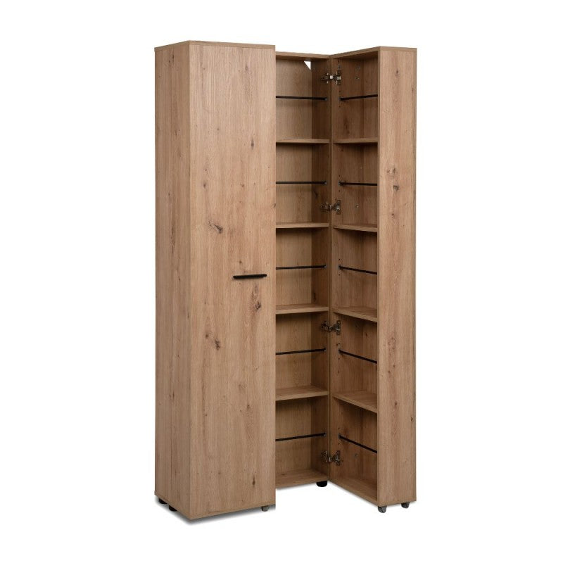 Scarpiera ingresso slim 2 ante "Lugo" in legno 5 scomparti salvaspazio