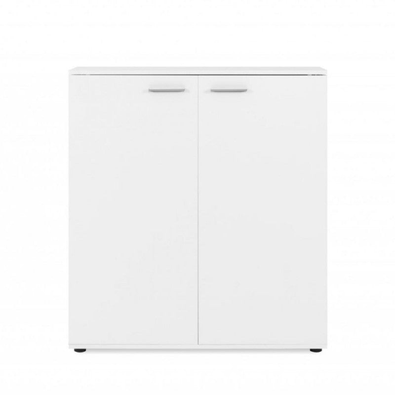 Scarpiera bassa 2 ante "Satos" salvaspazio 8 ripiani da soggiorno