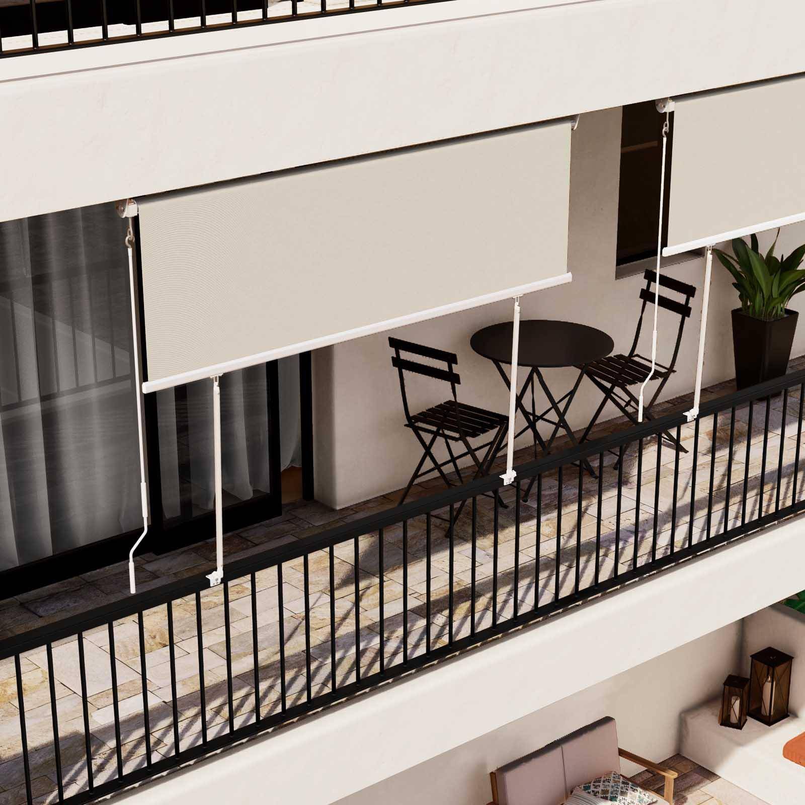 Tenda da sole per balconi con sistema a caduta cm 2,5x2,5 mt